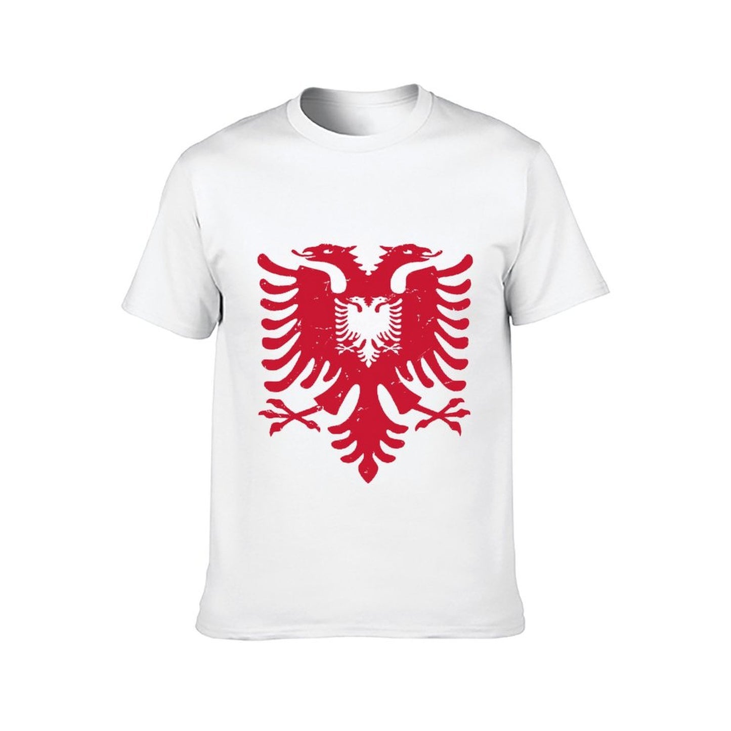 Inkmay Casual Cotton T-shirt Solid Red Background No Patterns Unisex T-shirtSoftTouch Chill T-Shirt