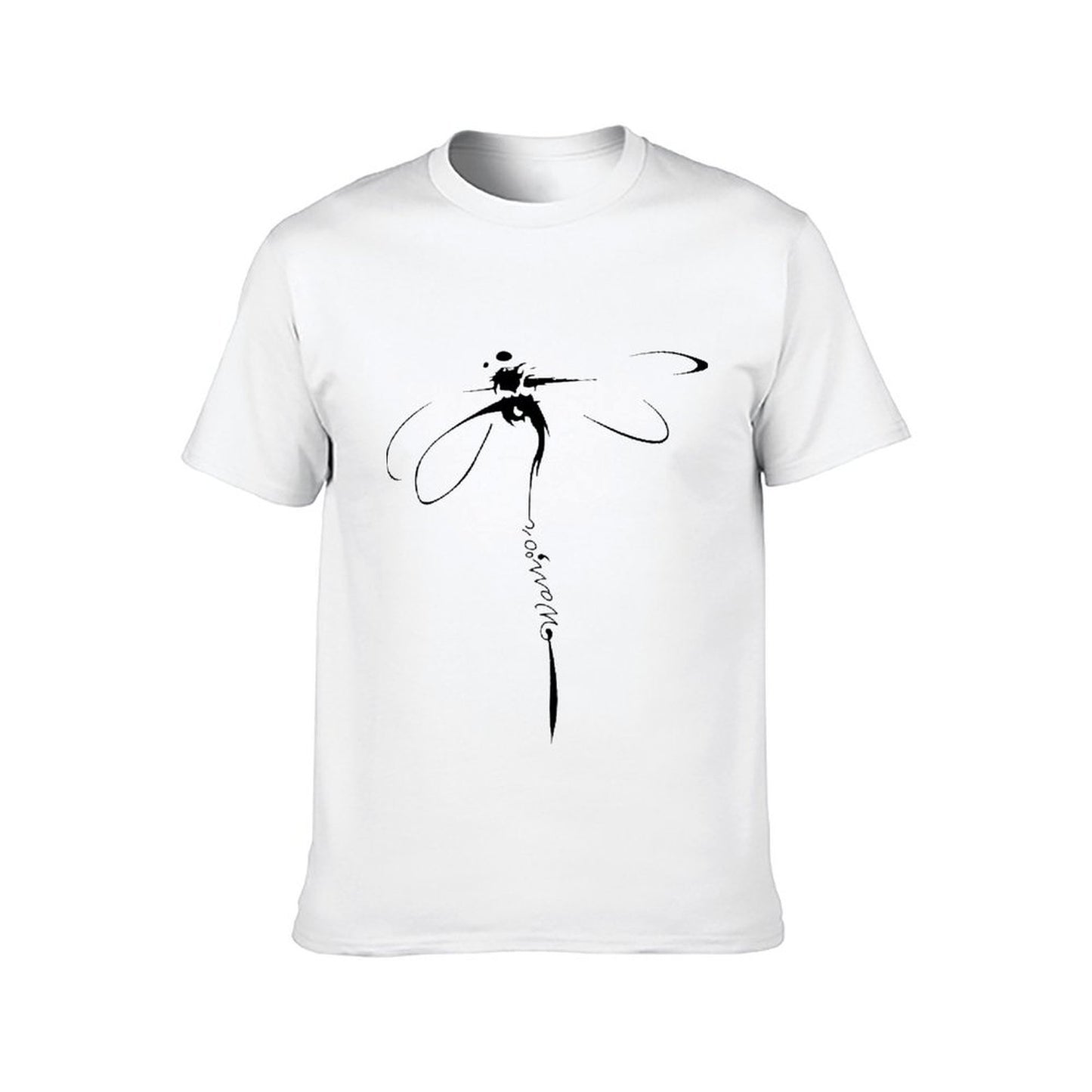 Inkmay Casual Cotton T-shirt Abstract Geometric Design With Black Shapes Unisex T-shirtMen¡¯s / Women¡¯s / Youth Everyday T-Shirt