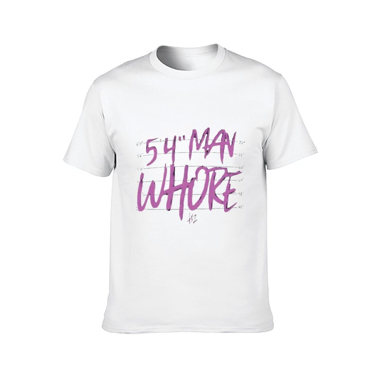Inkmay Casual Cotton T-shirt Purple Text On Black Background Art Unisex T-shirtSoftstyle Crewneck T-Shirt