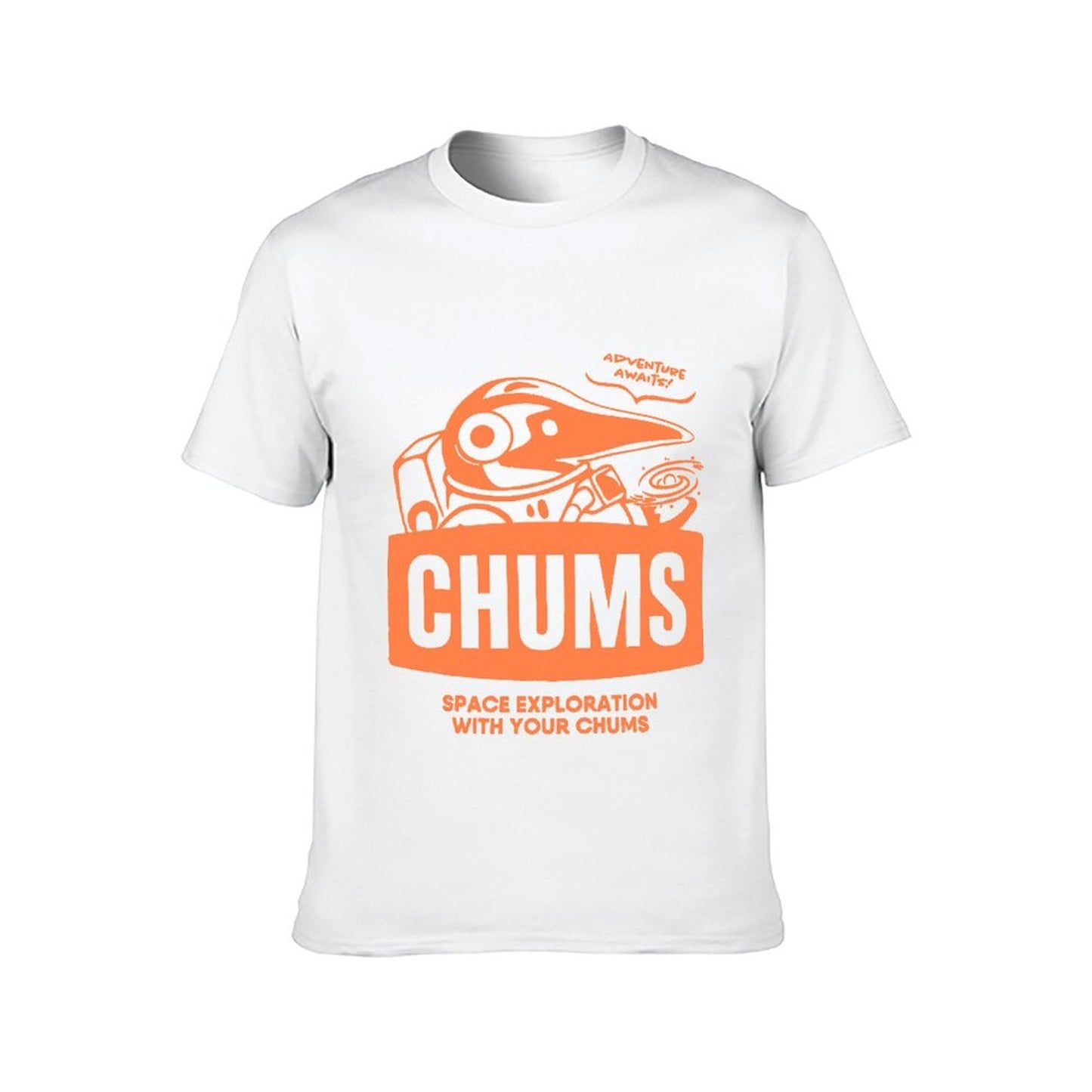 Inkmay Casual Cotton T-shirt Solid Orange Background No Patterns Unisex T-shirtActiveLine Durable T-Shirt