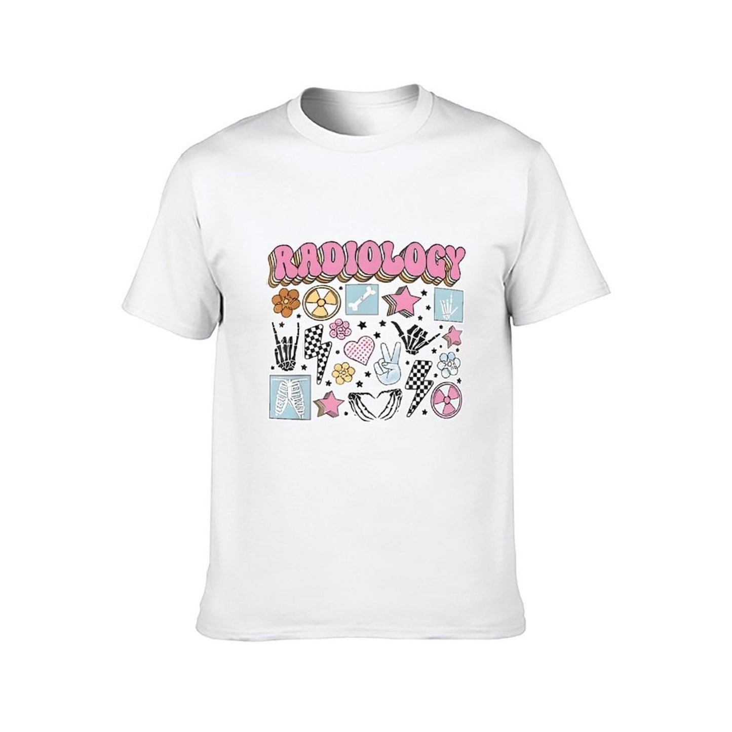 Inkmay Casual Cotton T-shirt Radiology Stickers With Various Designs Unisex T-shirtSlim Fit Long Lasting T-Shirt