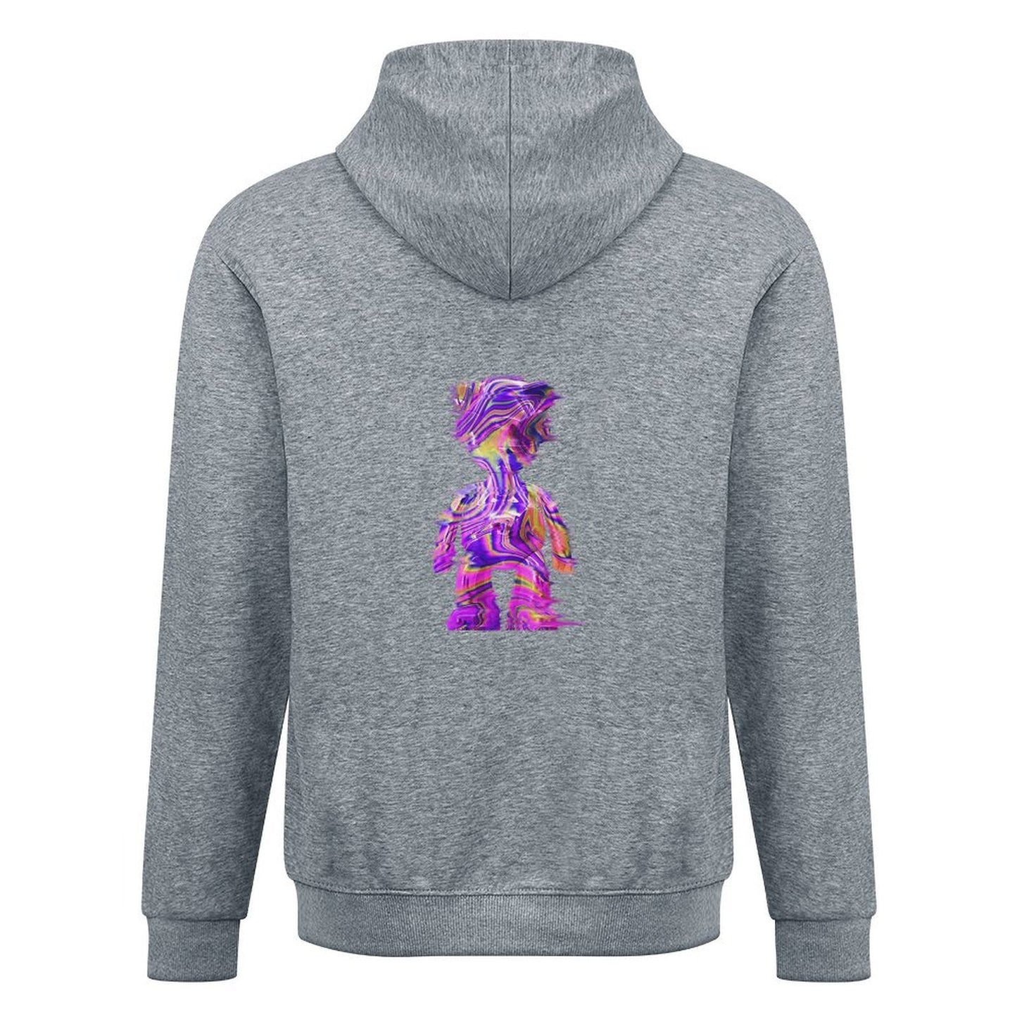 Inlex bear hooded pocket sweatshirt with back detailSimple EssentialFitHoodie