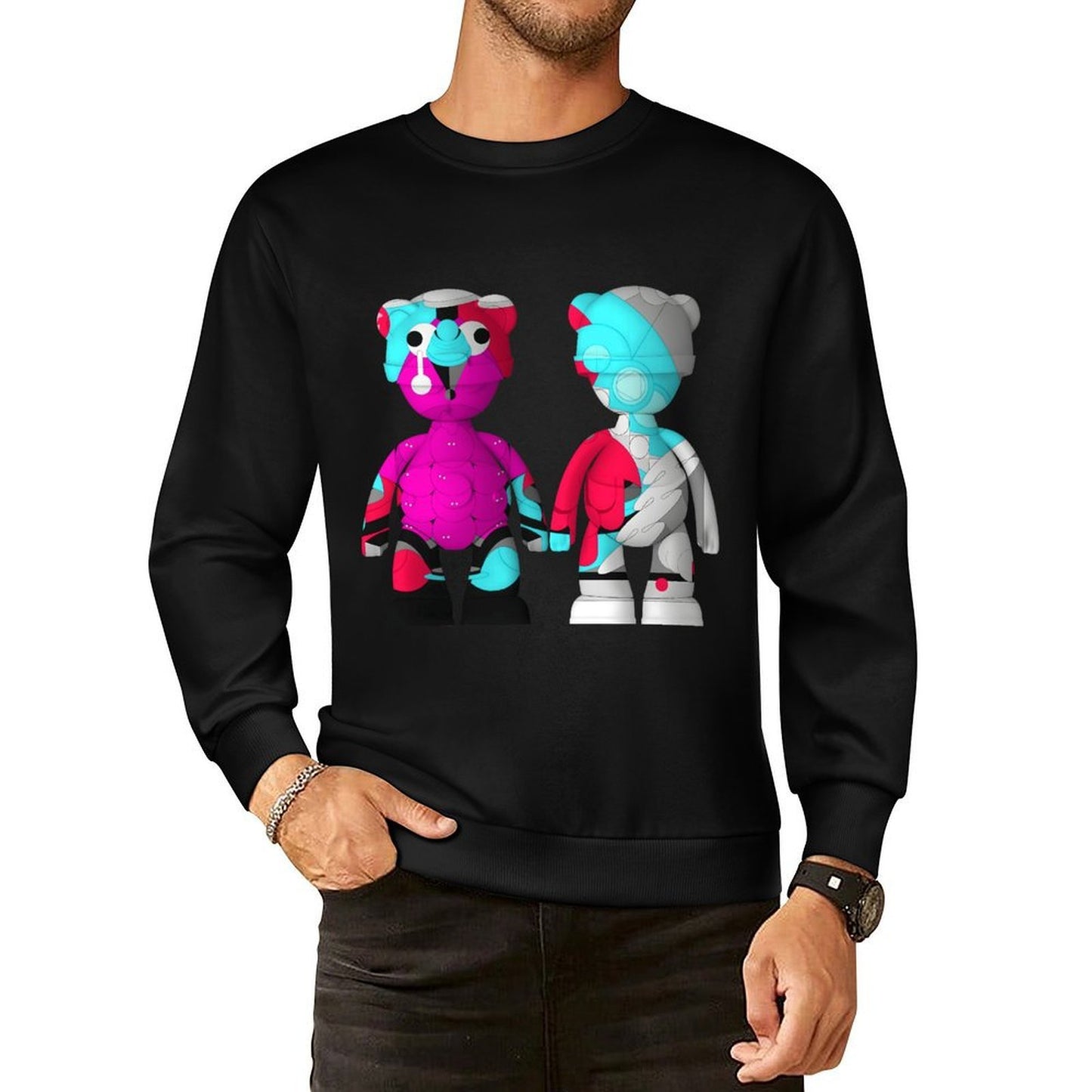 IPIB 250g Crew Neck Long Sleeve Sweatshirt Front GraphicCrew Neck Long Sleeve Sweatshirt6000144-8