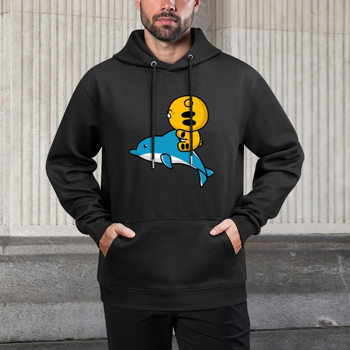 IPBR 250g Hooded Pocket Sweatshirt Front GraphicMen's Hooded  Sweatshirt4000219