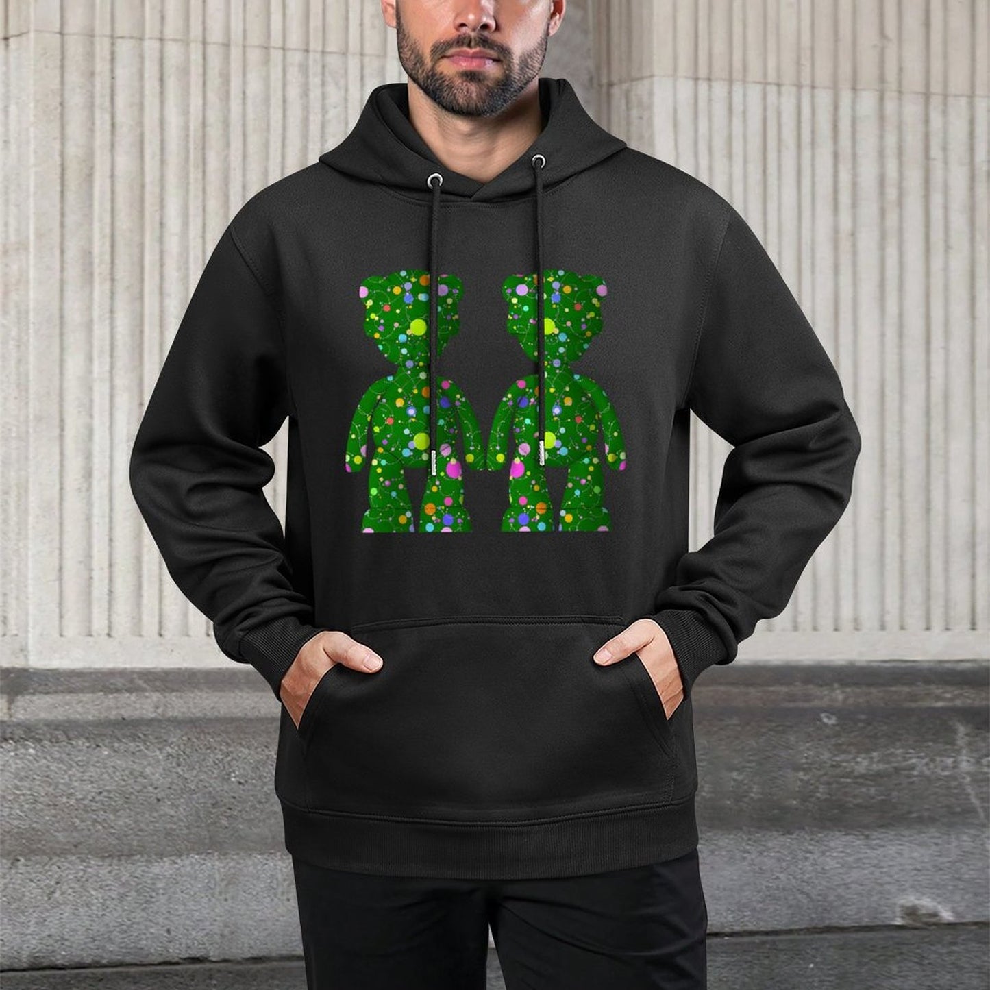 IPIB 250g Hooded Pocket Sweatshirt Front GraphicMen's Hooded  Sweatshirt6000092-5