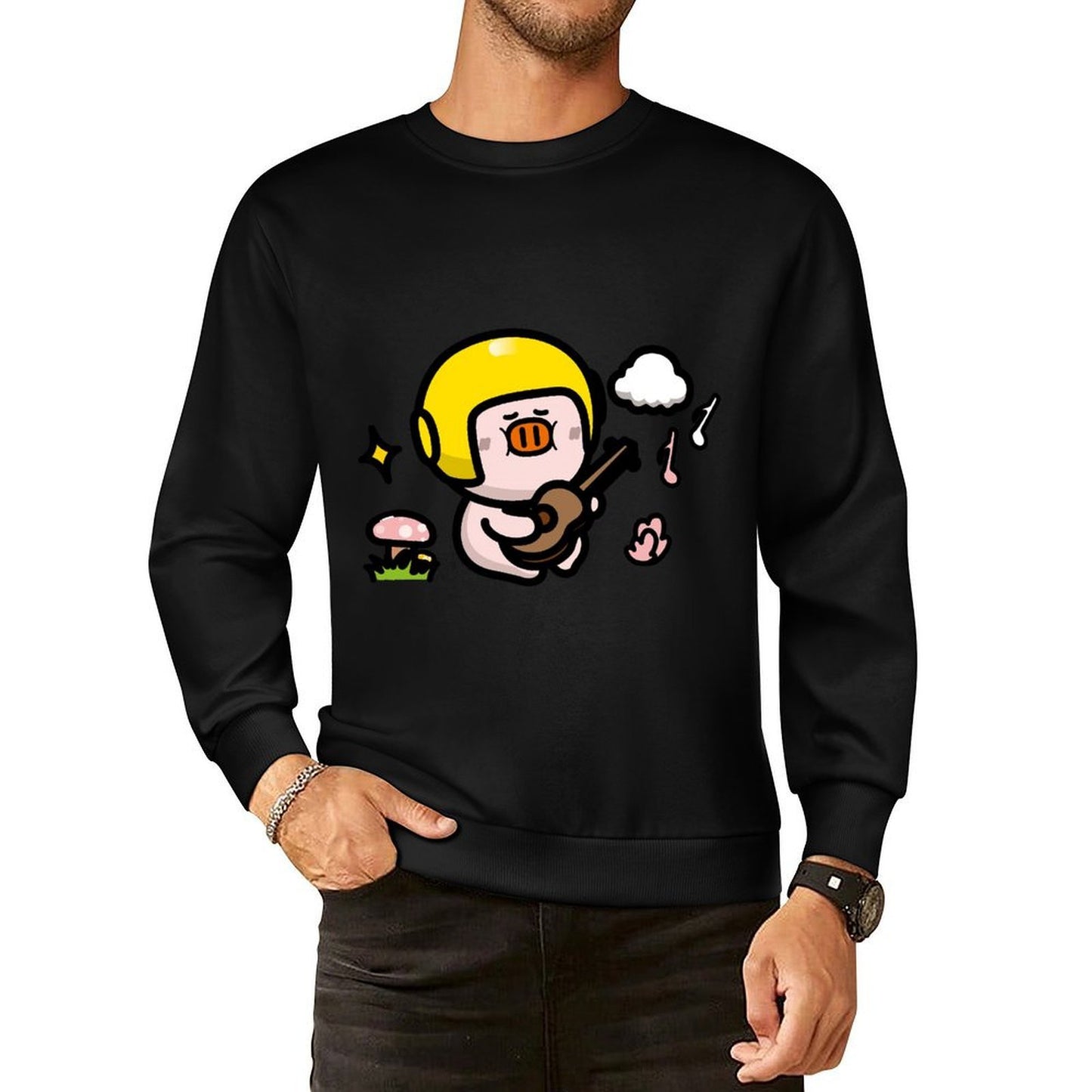 IPBR 250g Crew Neck Long Sleeve Sweatshirt Front GraphicCrew Neck Long Sleeve Sweatshirt4001211