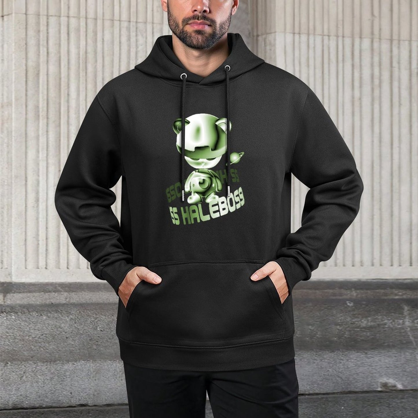 IPIB 250g Hooded Pocket Sweatshirt Front GraphicMen's Hooded  Sweatshirt6000015-5