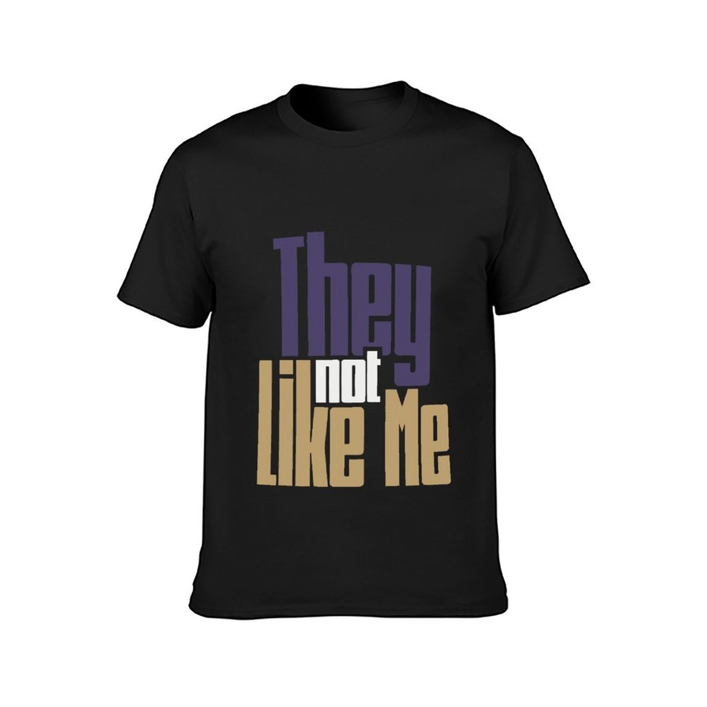 Inkmay Casual Cotton T-shirt Abstract Geometric Design With Bold Colors Unisex T-shirtDaily Everyday T-Shirt