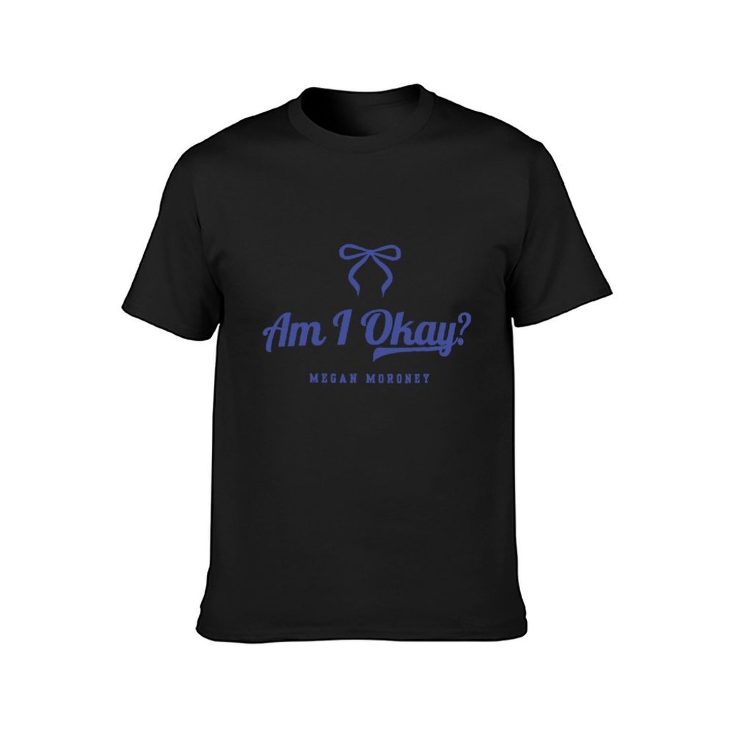Inkmay Casual Cotton T-shirt Am I Okay Megan Moroney Logo Unisex T-shirtSimple Minimal T-Shirt