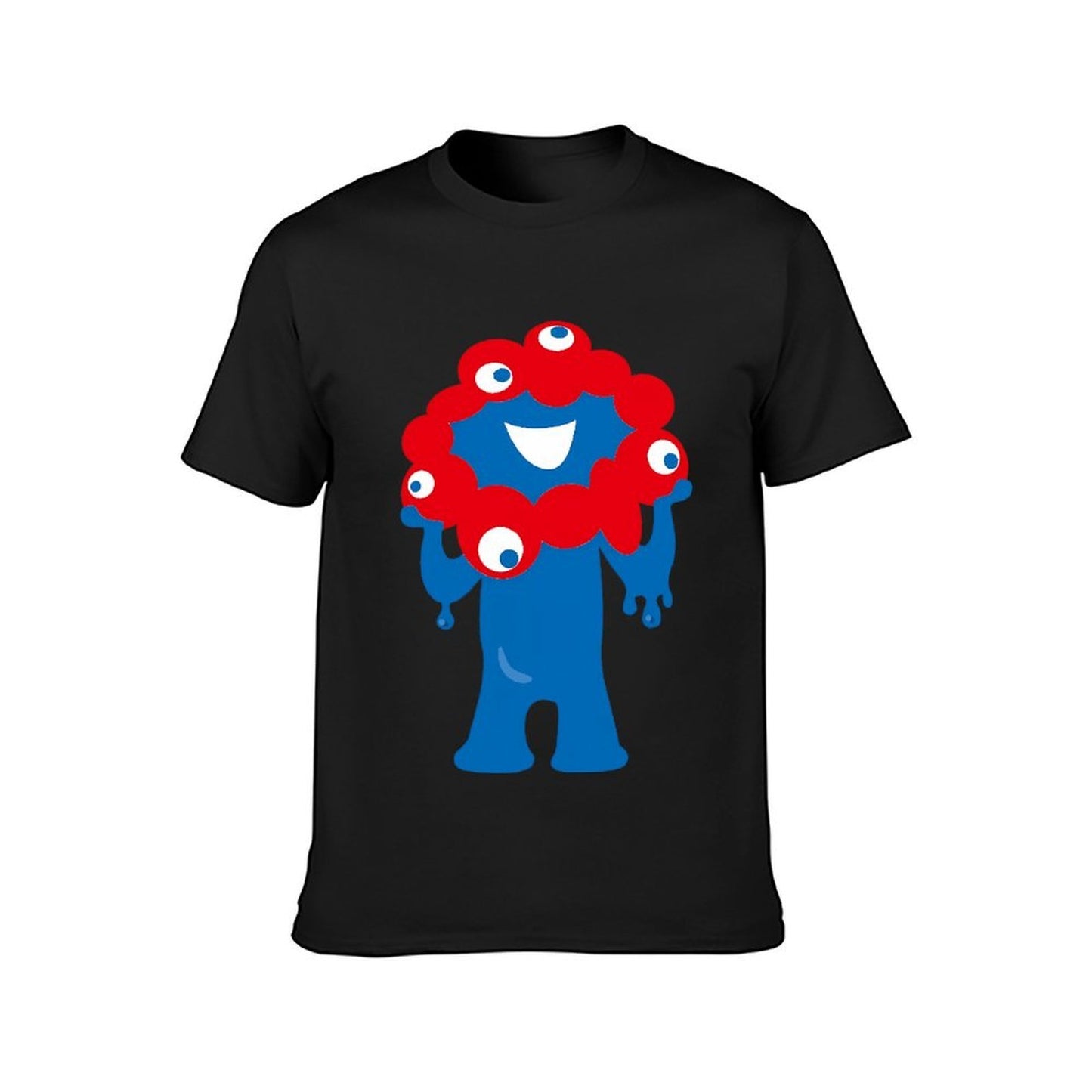 Inkmay Casual Cotton T-shirt Blue Creature With Red Spots Unisex T-shirtEverydayComfort Heritage T-Shirt