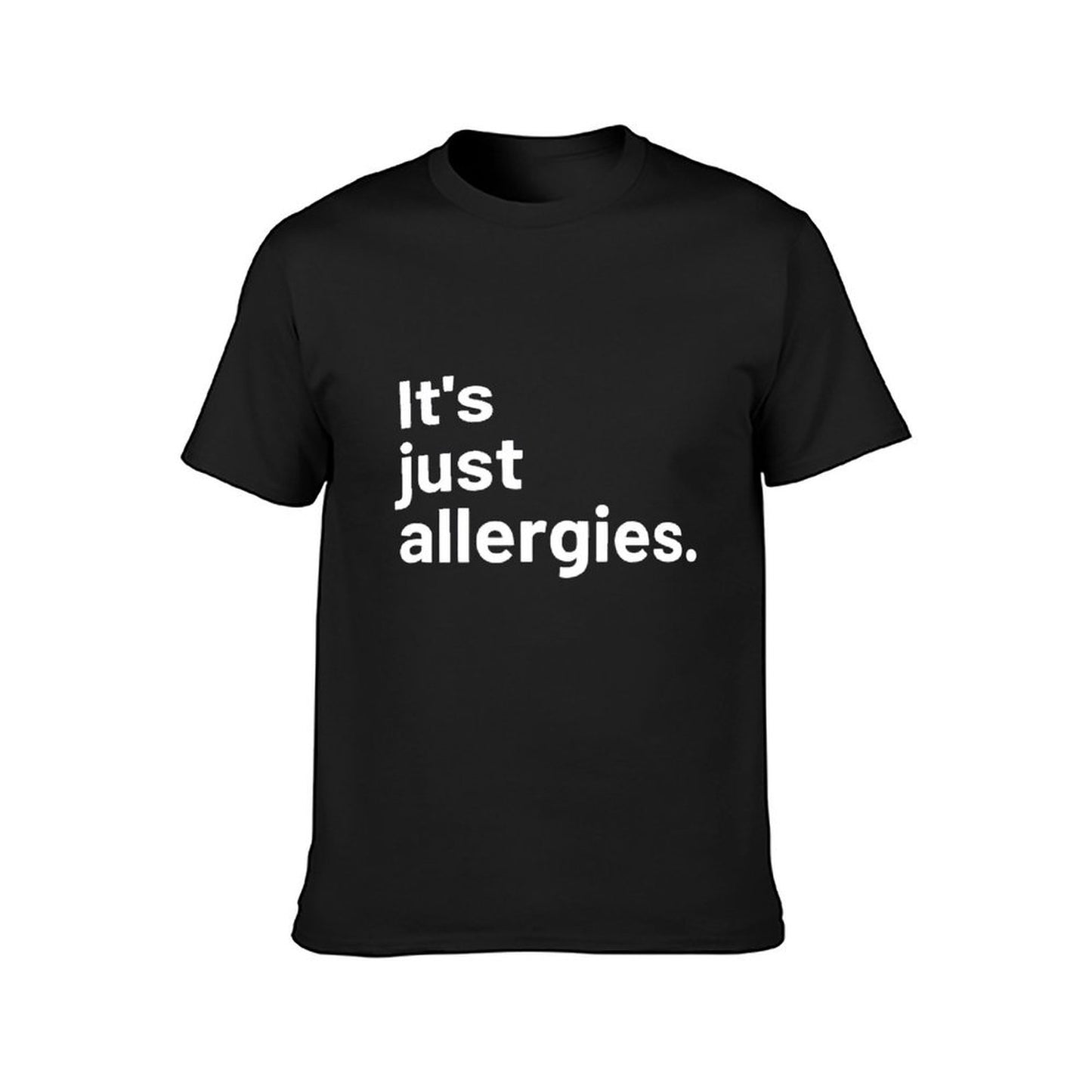 Inkmay Casual Cotton T-shirt It S Just Calories Pattern Prints Unisex T-shirt