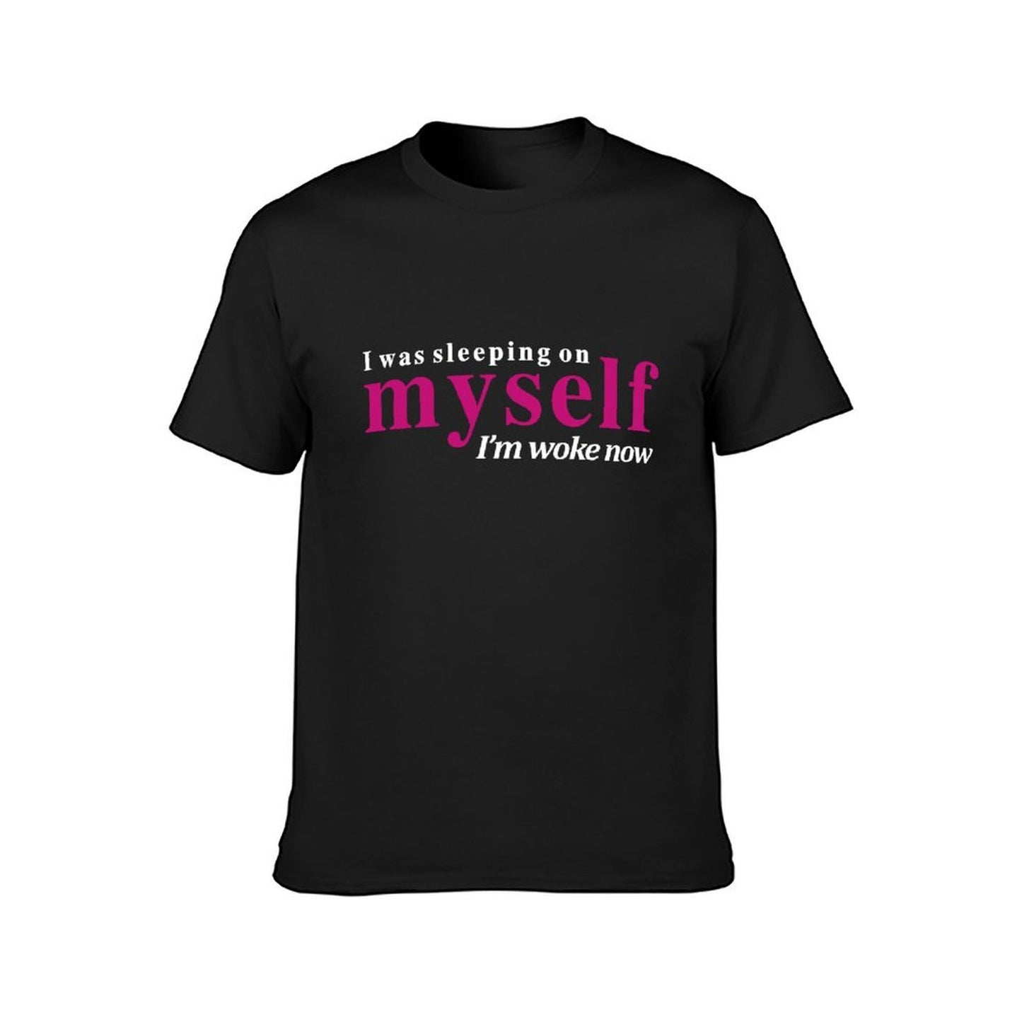 Inkmay Casual Cotton T-shirt Abstract Pink And White Design Art Unisex T-shirtMinimalist YearRound T-Shirt