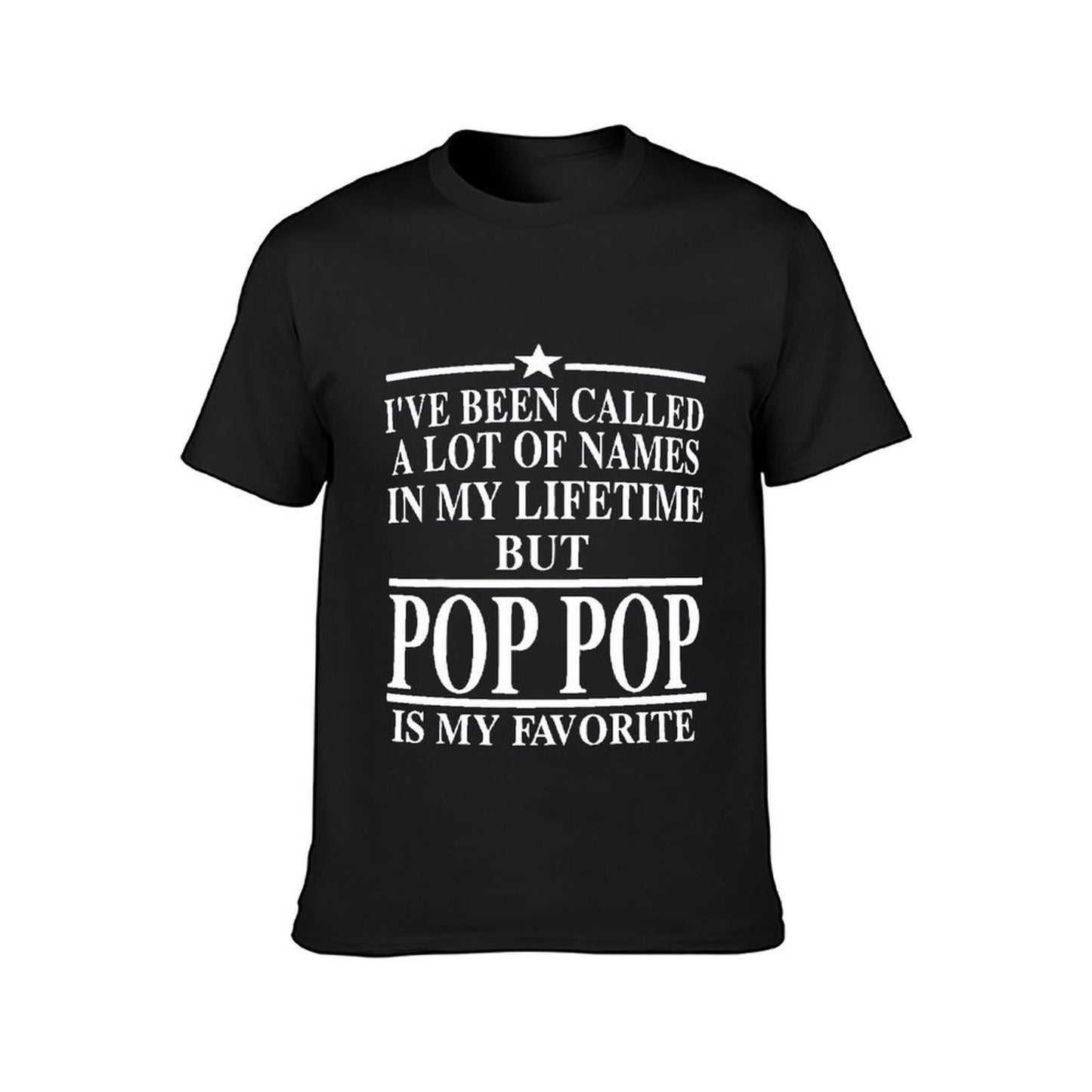 Inkmay Casual Cotton T-shirt Pop Art Pattern With Bold Letters Unisex T-shirtOn-Demand Weekend T-Shirt