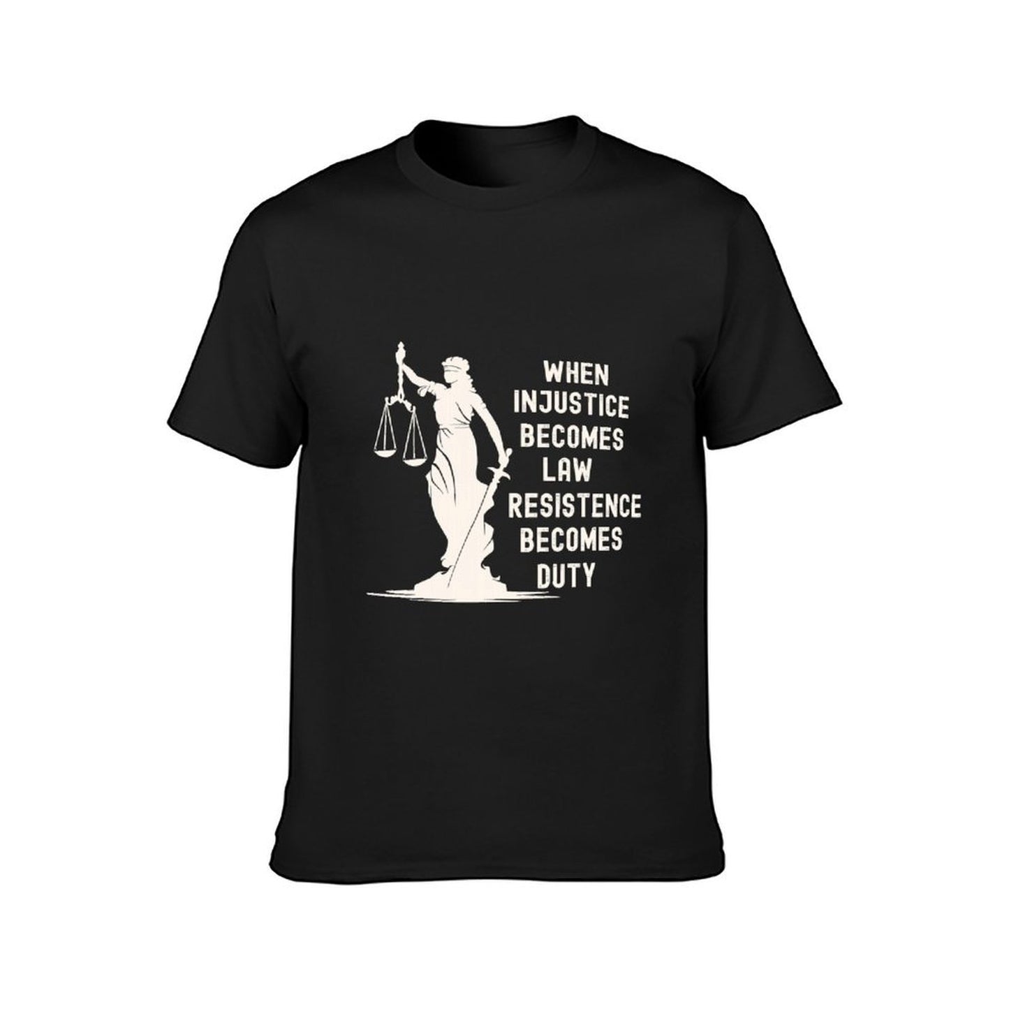 Inkmay Casual Cotton T-shirt Unisex T-shirtRelaxed Fit Durable T-Shirt
