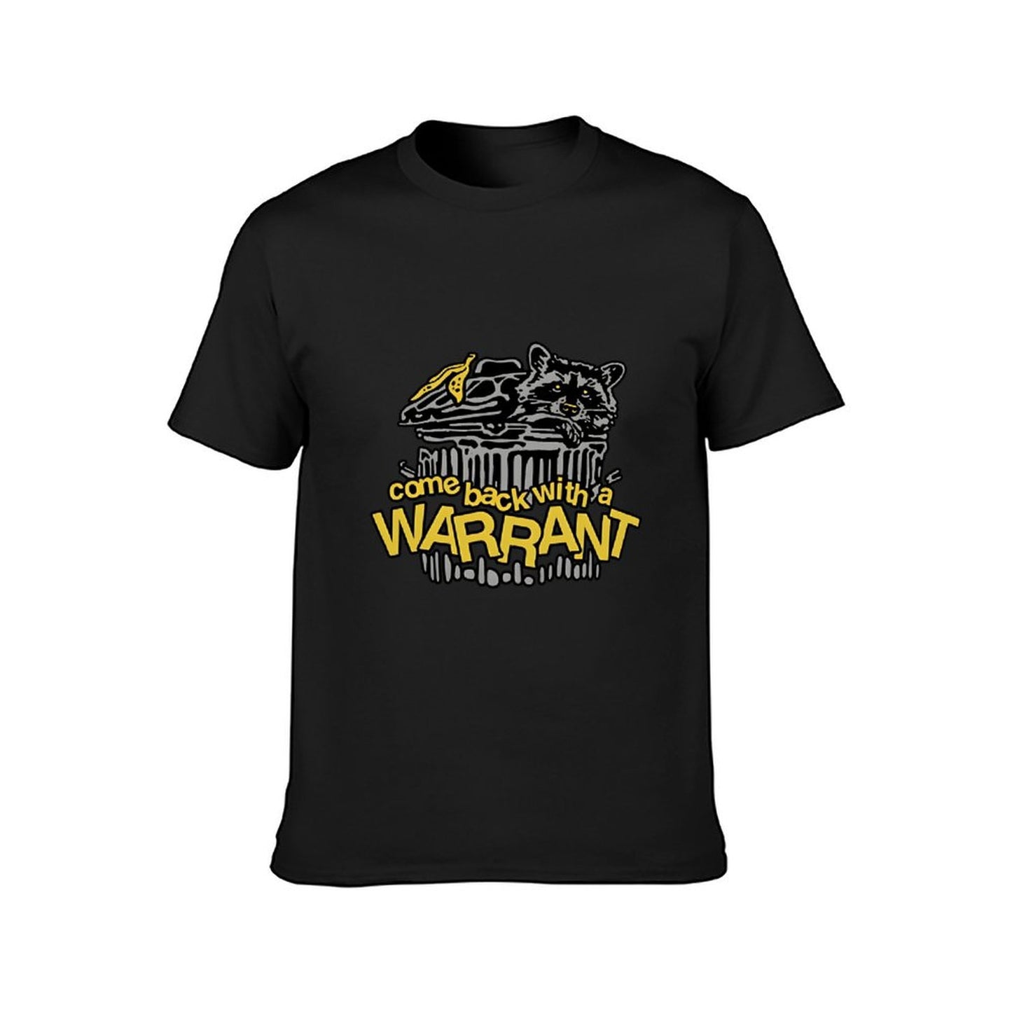Inkmay Casual Cotton T-shirt Come Back With A Warrant Unisex T-shirtNatural ModernFit T-Shirt