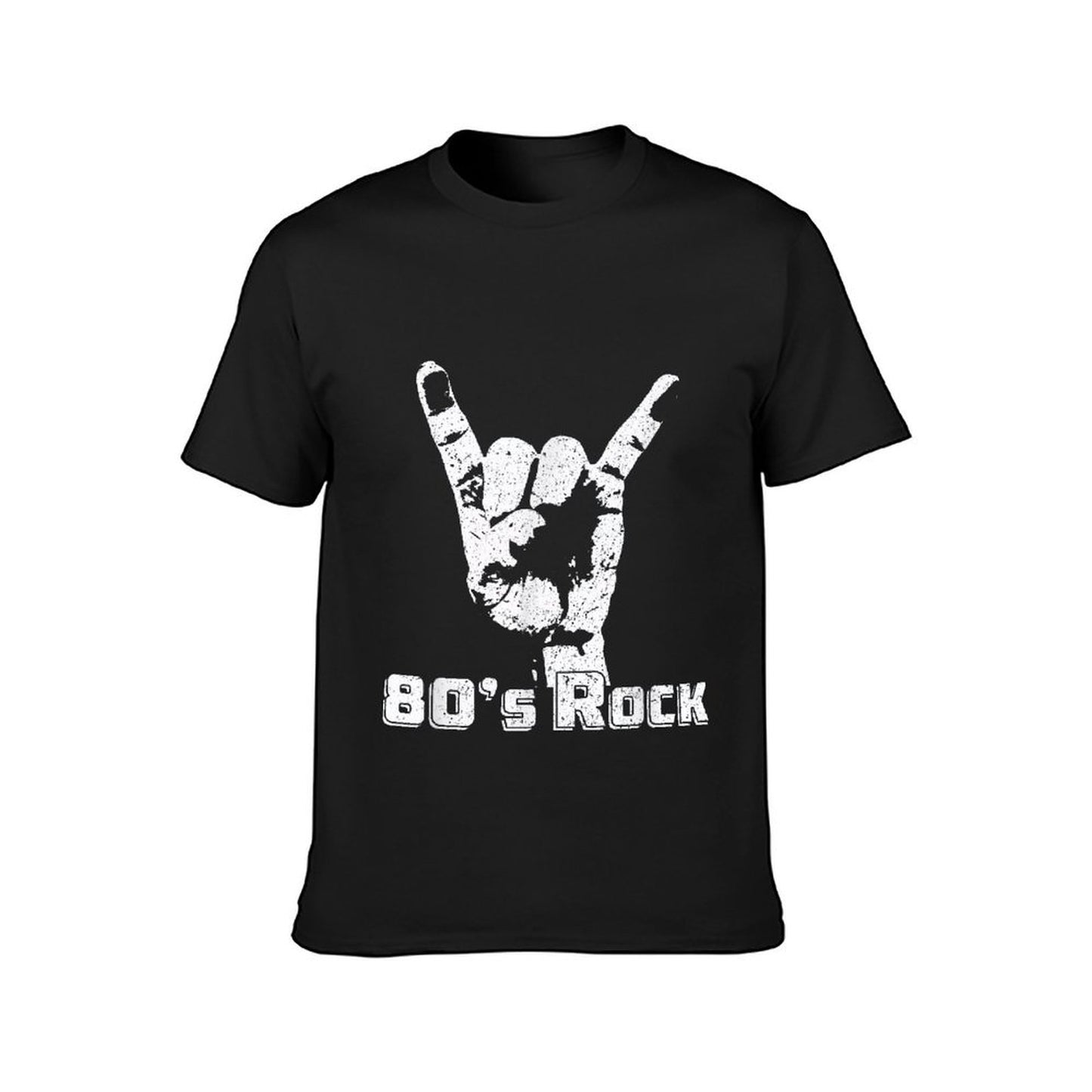 Inkmay Casual Cotton T-shirt Hand Gesture With Eighties Rock Design Unisex T-shirtStandard ClassicFit T-Shirt