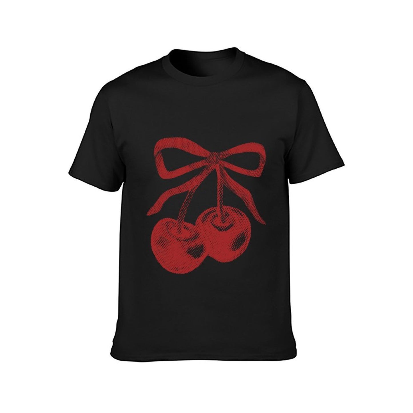 Inkmay Casual Cotton T-shirt Solid Red Background No Patterns Unisex T-shirtMinimalist Eco / Sustainable T-Shirt