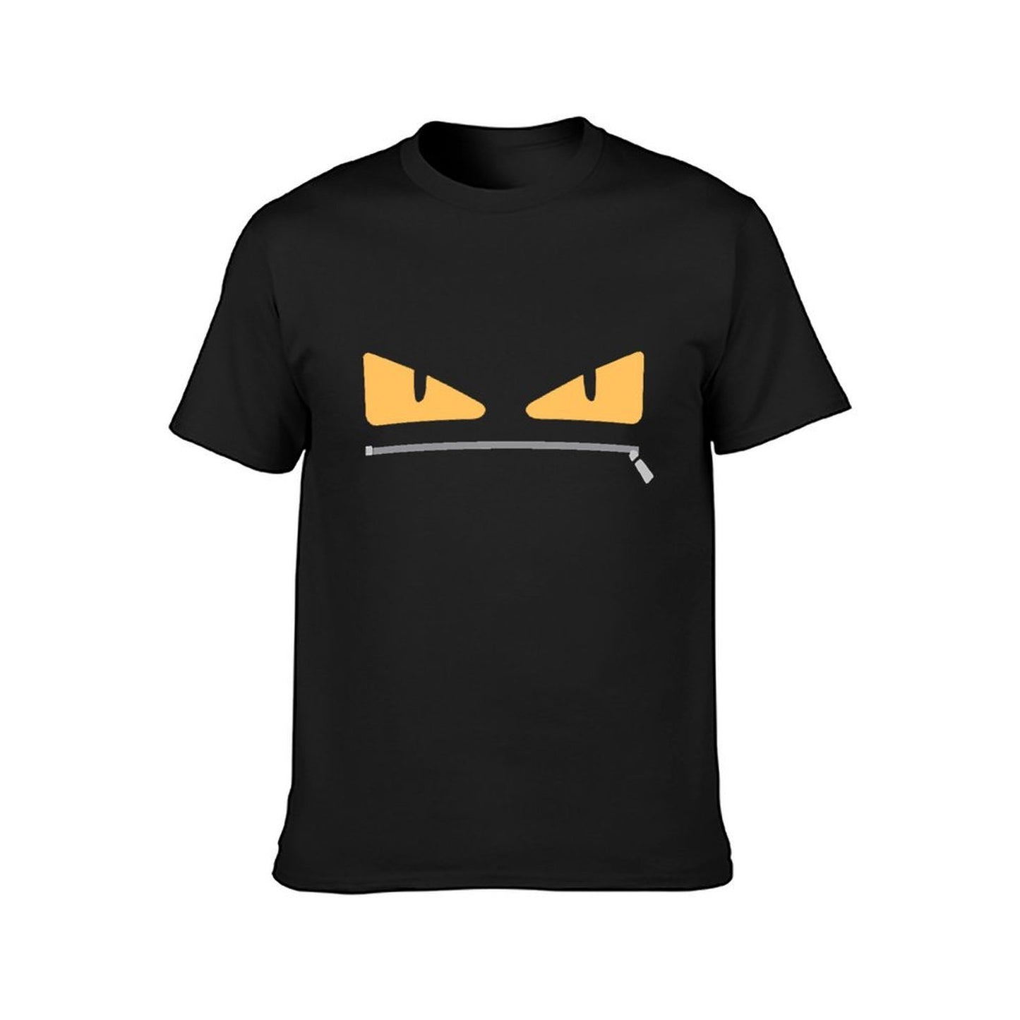 Inkmay Casual Cotton T-shirt Abstract Yellow And Black Design Unisex T-shirtEverydayFit Indoor T-Shirt