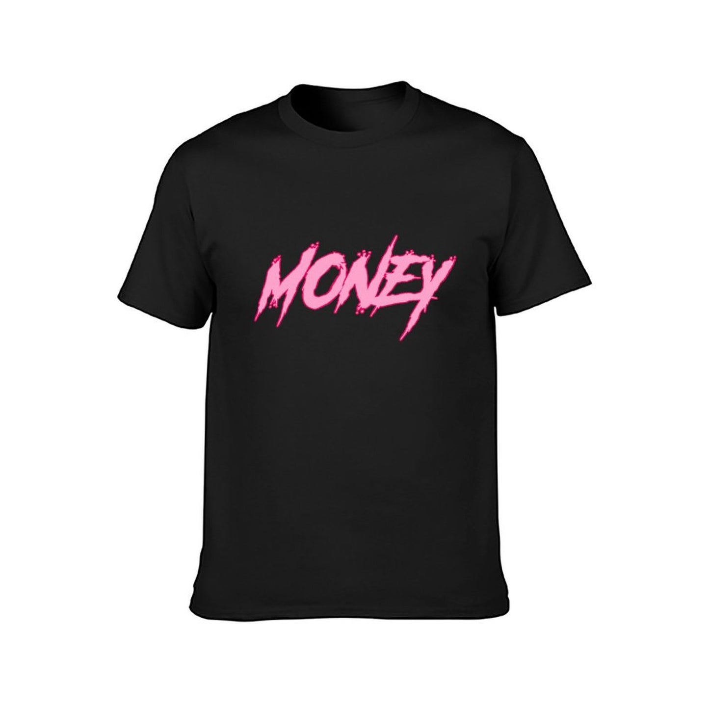Inkmay Casual Cotton T-shirt Money Text In Pink Colorful Design Unisex T-shirtStudio TimelessComfort T-Shirt