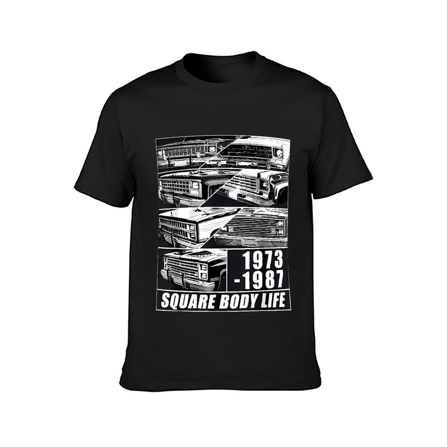 Inkmay Casual Cotton T-shirt Square Body Life Print Pattern Art Unisex T-shirtSoftstyle EverydayFit T-Shirt