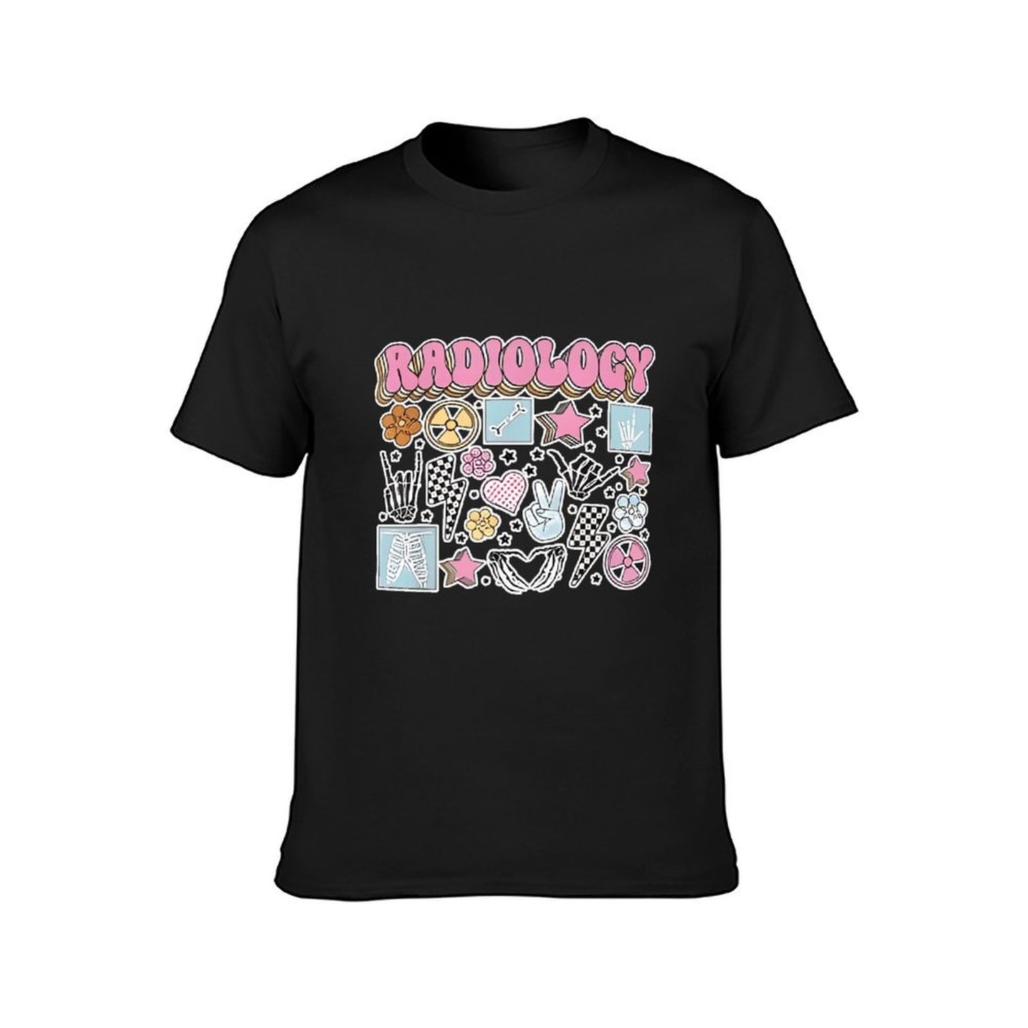 Inkmay Casual Cotton T-shirt Radiology Stickers With Various Designs Unisex T-shirtSlim Fit Long Lasting T-Shirt
