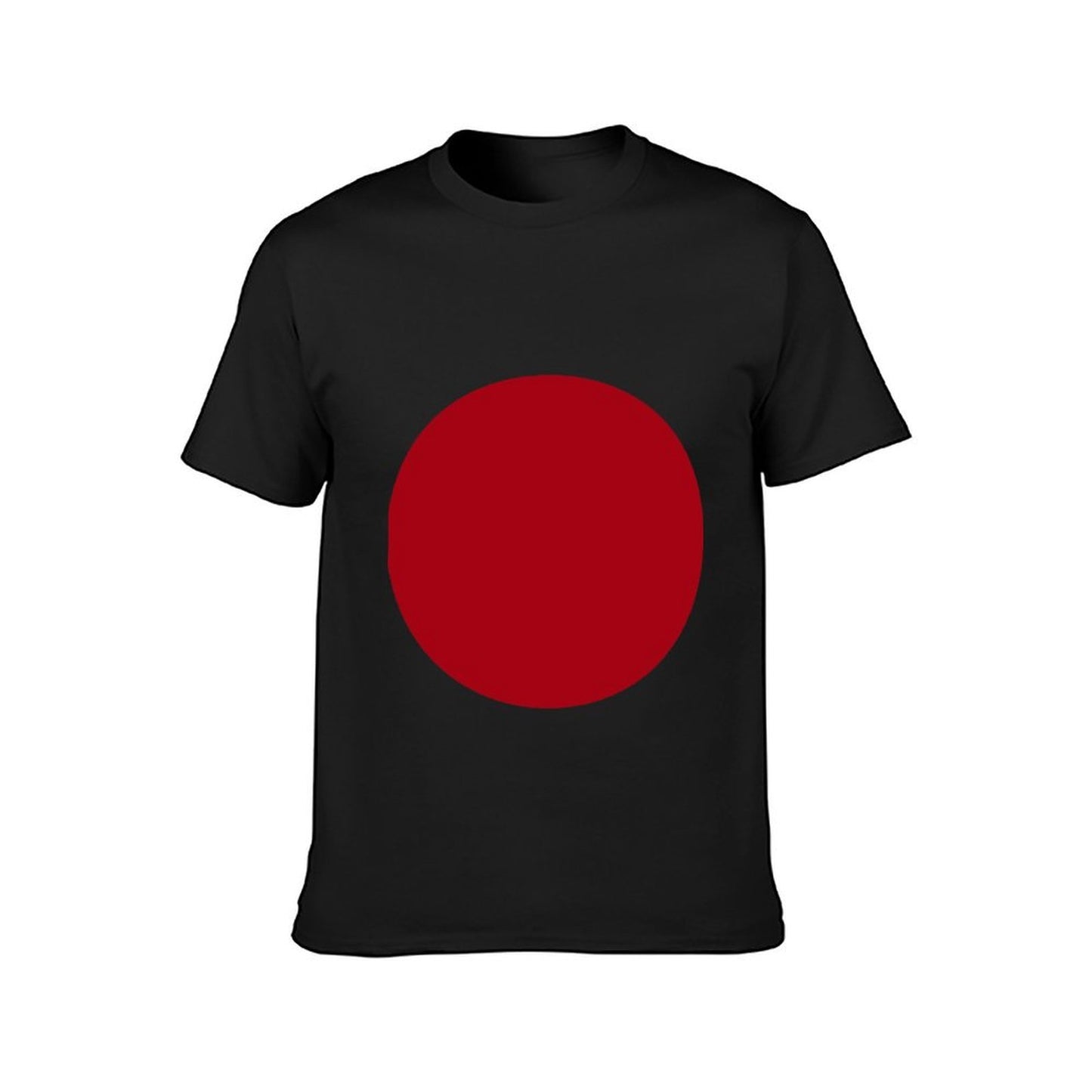 Inkmay Casual Cotton T-shirt Red Background With White Lines Unisex T-shirtFundraising Plain T-Shirt