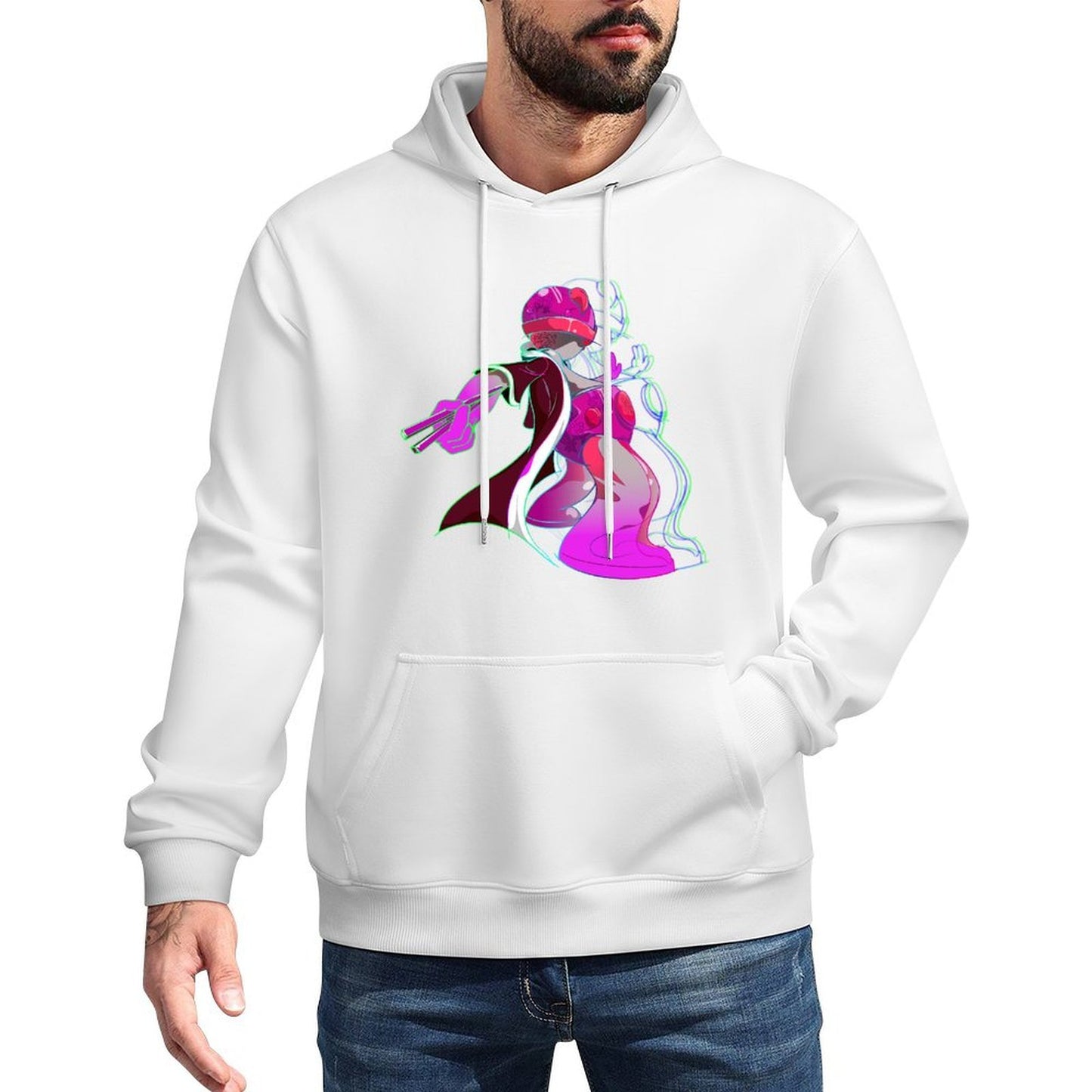 IPIB 250g Hooded Pocket Sweatshirt Front GraphicMen's Hooded  Sweatshirt6000009-2