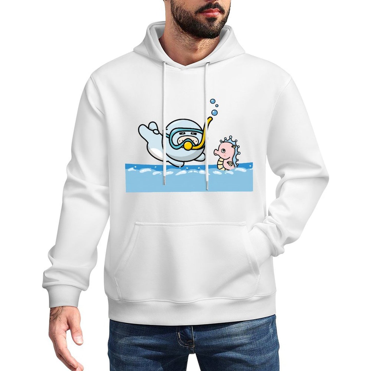 IPBR 250g Hooded Pocket Sweatshirt Front GraphicMen's Hooded  Sweatshirt4001460