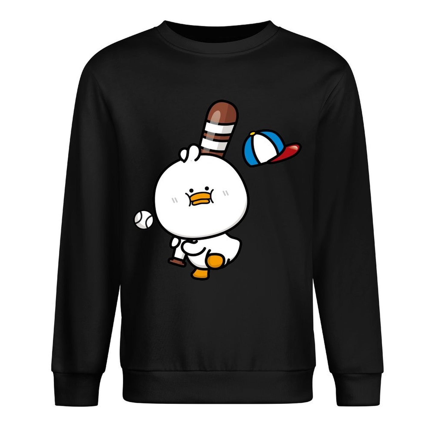 Front Patterned Long Sleeve TopComfort Minimalist