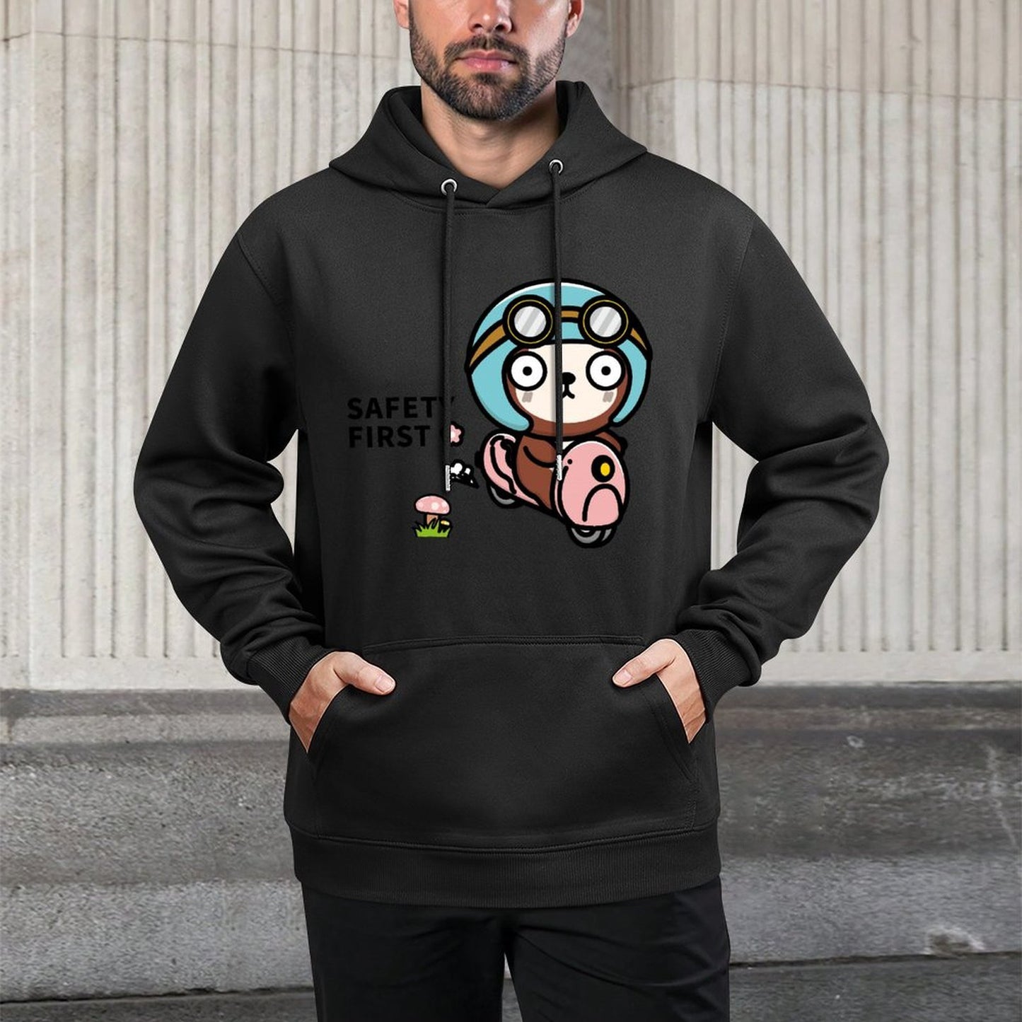 IPBR 250g Hooded Pocket Sweatshirt Front GraphicMen's Hooded  Sweatshirt4001140