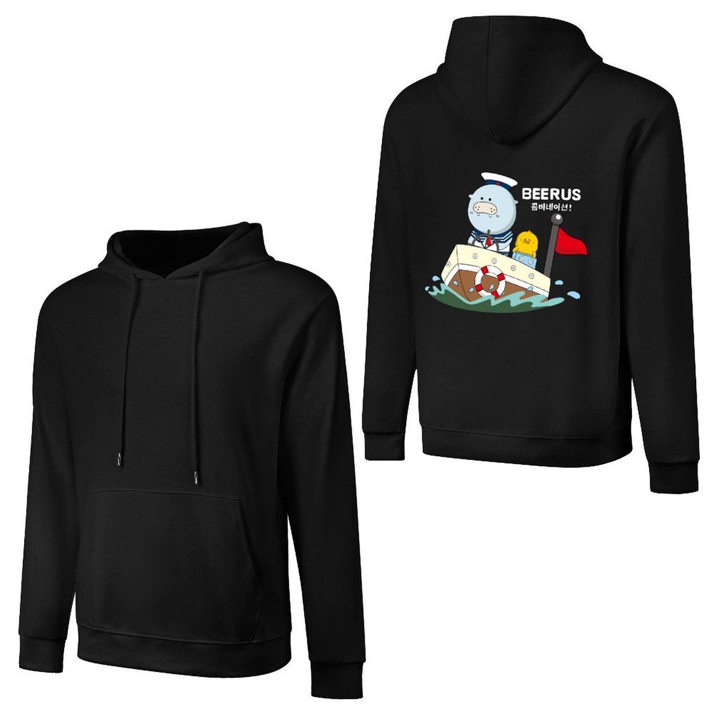 Inkmay Beerus Hoodie 250g crew neck HoodieLooseFit Hoodie