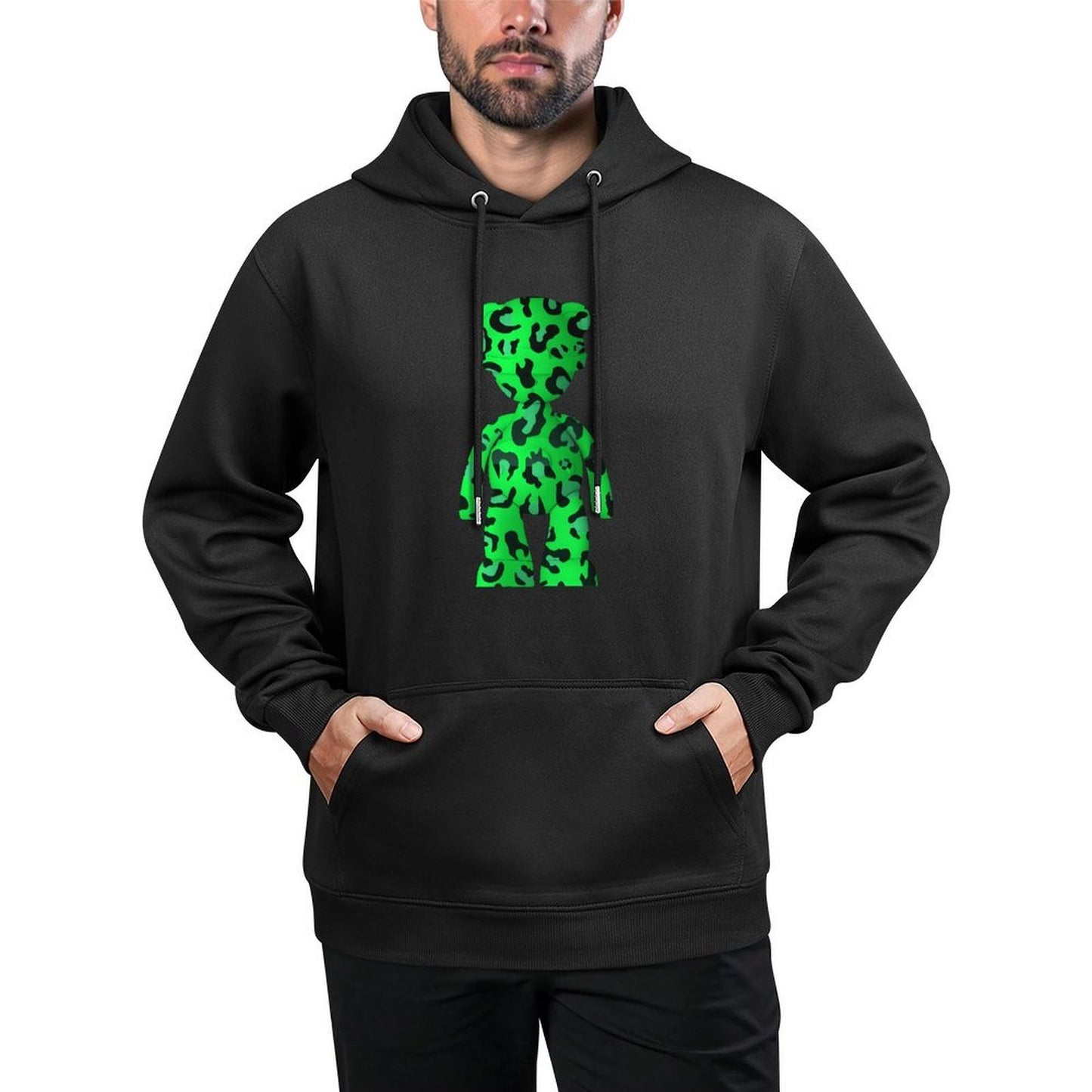 IPIB 250g Hooded Pocket Sweatshirt Front GraphicMen's Hooded  Sweatshirt6000126-1