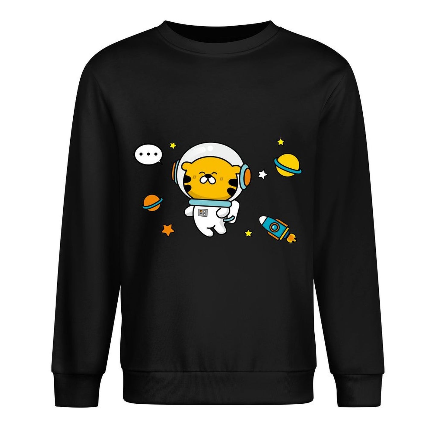 Front Patterned Long Sleeve TopStandard Neutral