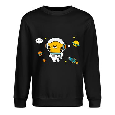 Front Patterned Long Sleeve TopStandard Neutral