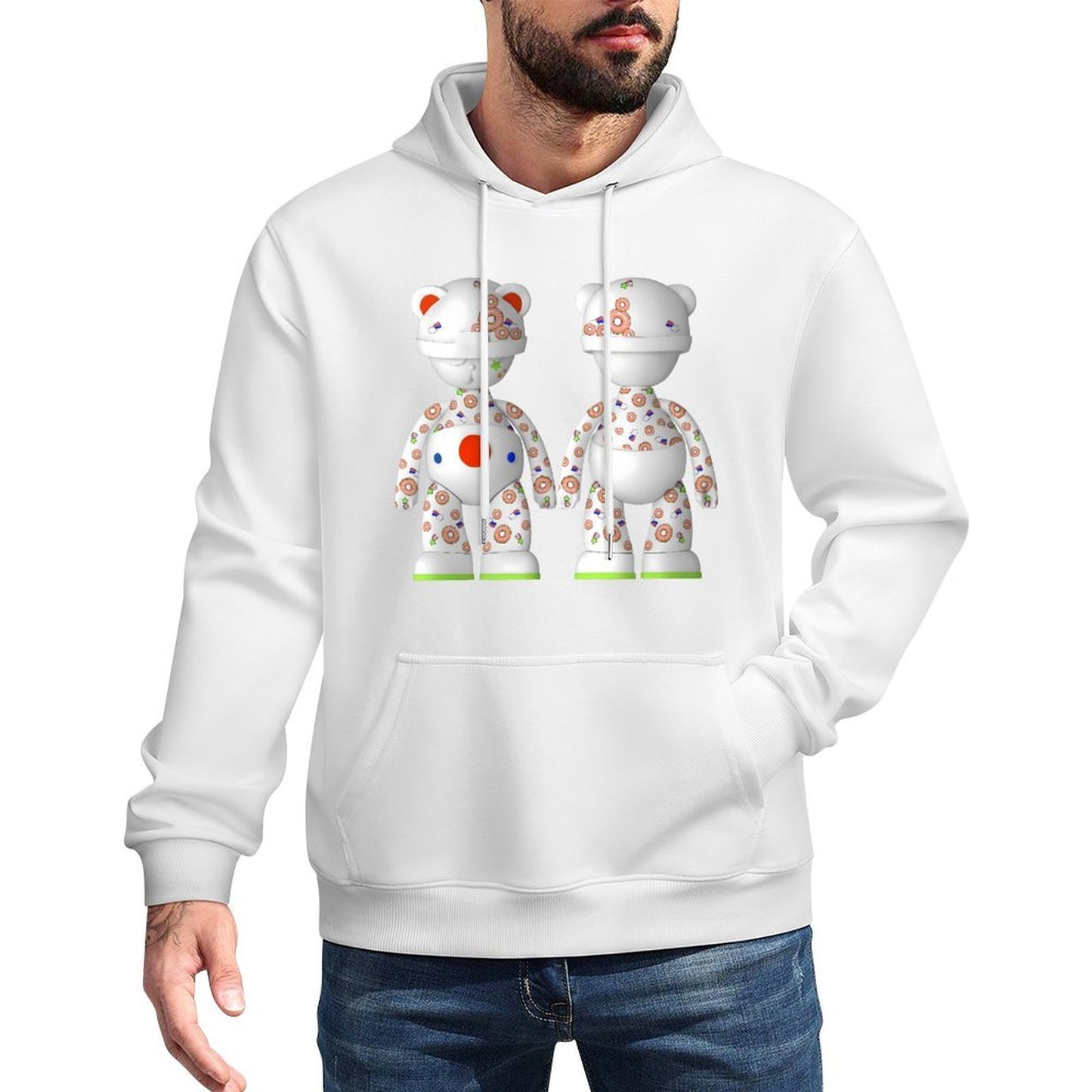 IPIB 250g Hooded Pocket Sweatshirt Front GraphicMen's Hooded  Sweatshirt6000097-6