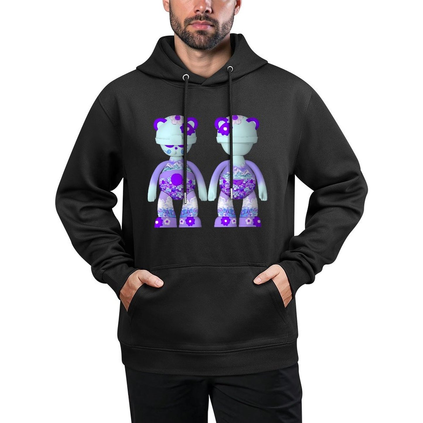 IPIB 250g Hooded Pocket Sweatshirt Front GraphicMen's Hooded  Sweatshirt6000080-4