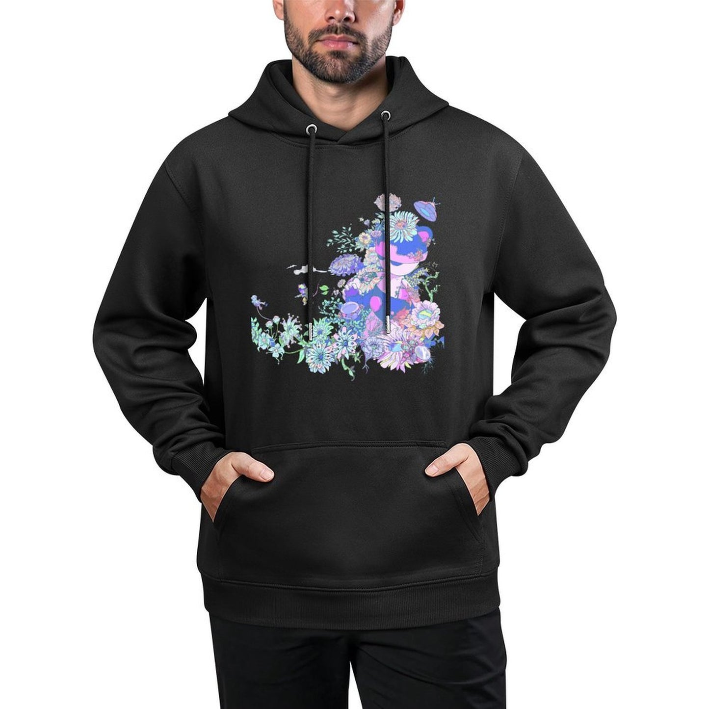 IPIB 250g Hooded Pocket Sweatshirt Front GraphicMen's Hooded  Sweatshirt6000057-5