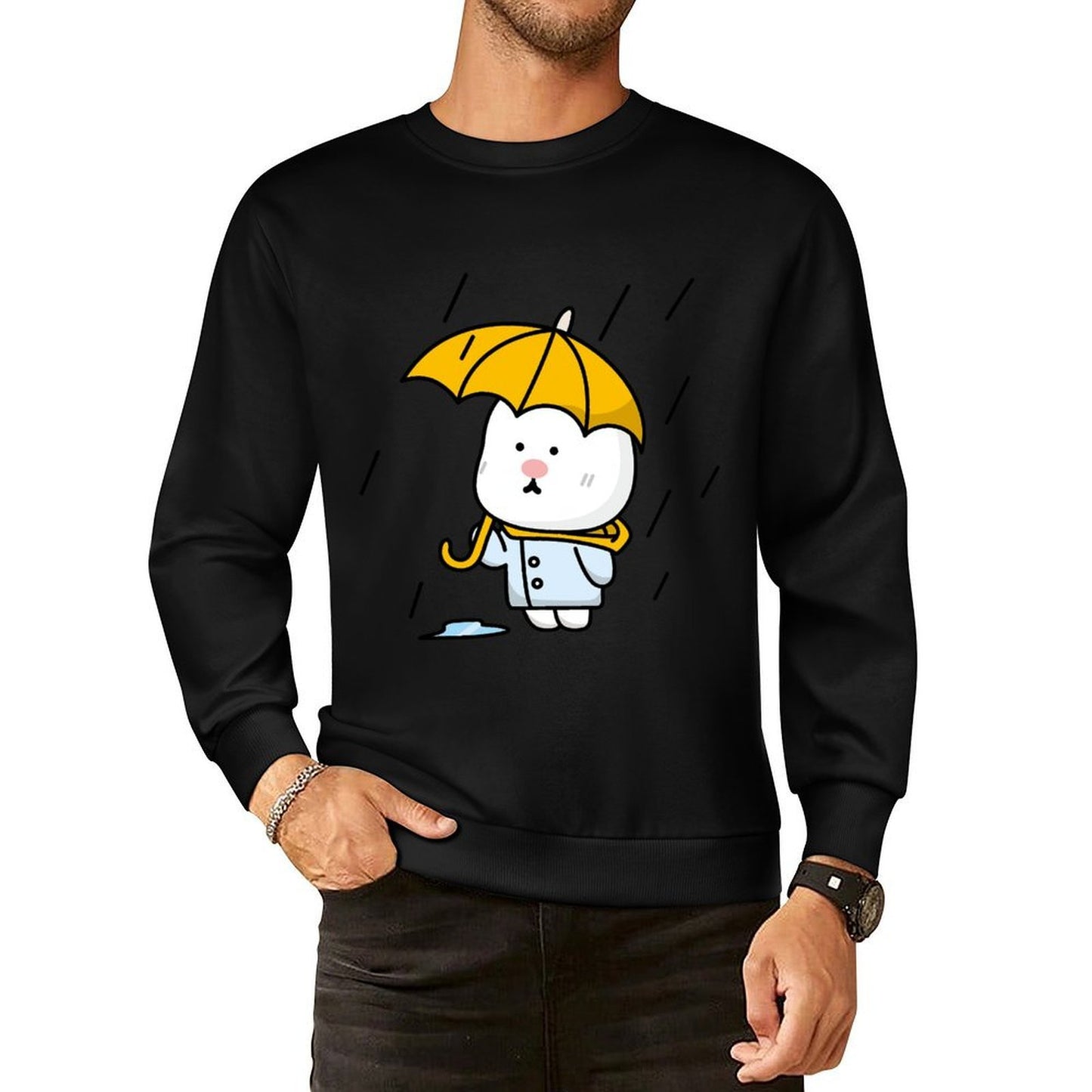 IPBR 250g Crew Neck Long Sleeve Sweatshirt Front GraphicCrew Neck Long Sleeve Sweatshirt4000253