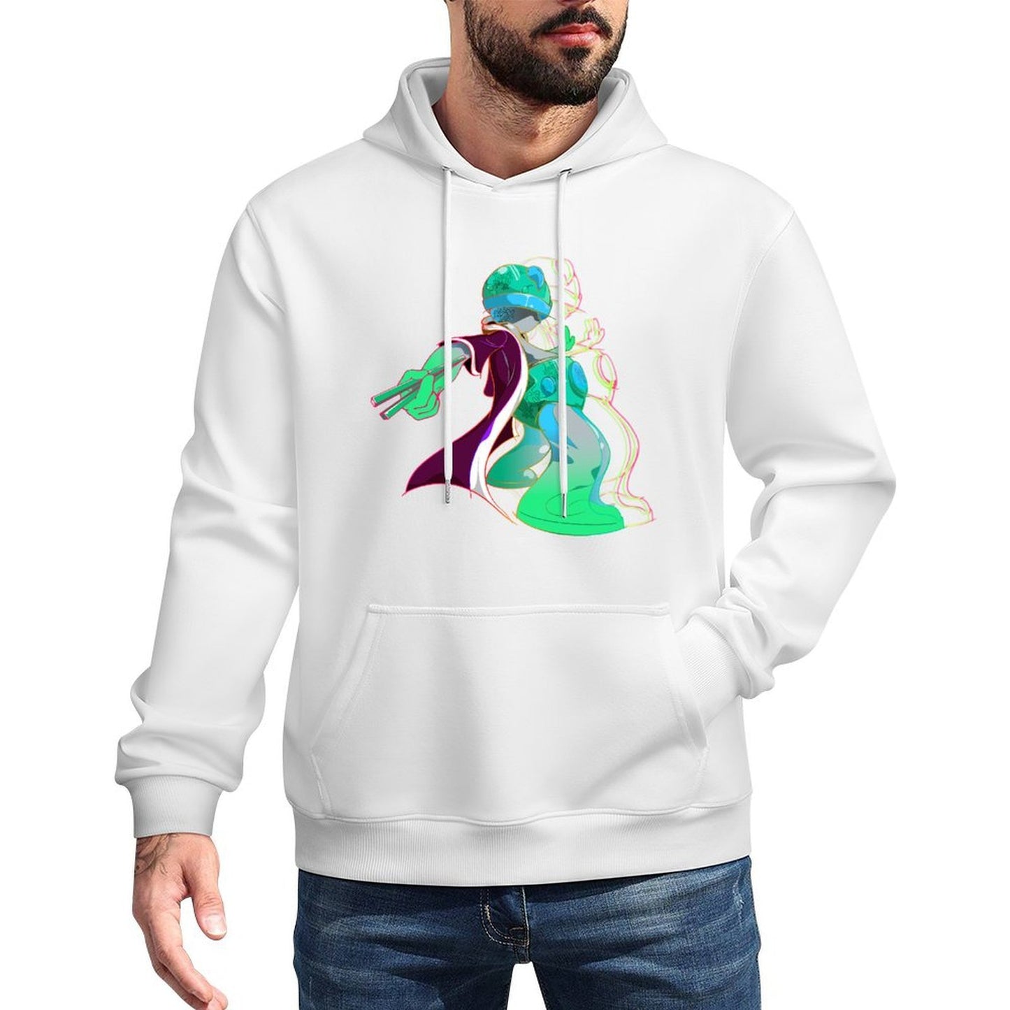 IPIB 250g Hooded Pocket Sweatshirt Front GraphicMen's Hooded  Sweatshirt6000009-6