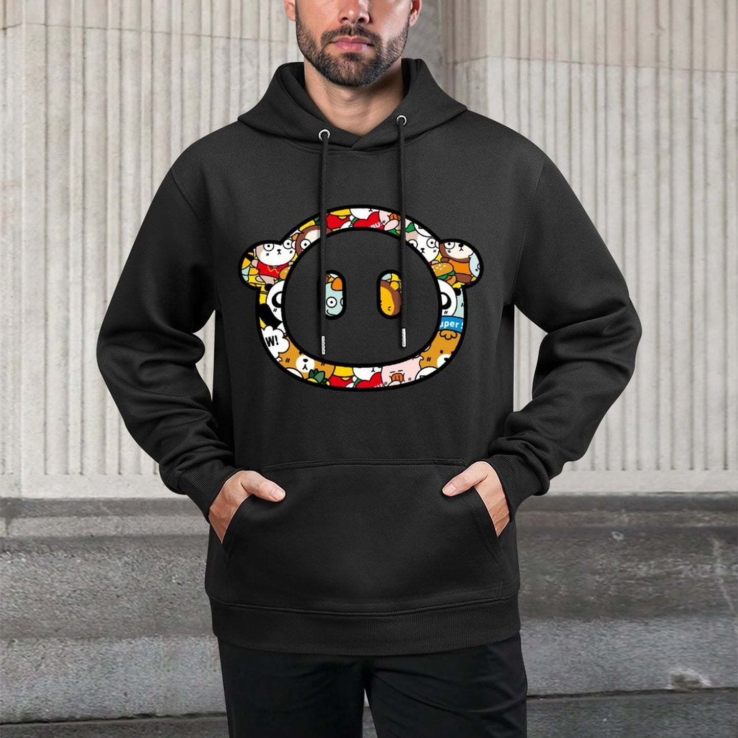 IPBR 250g Hooded Pocket Sweatshirt Front GraphicMen's Hooded  Sweatshirt4001316