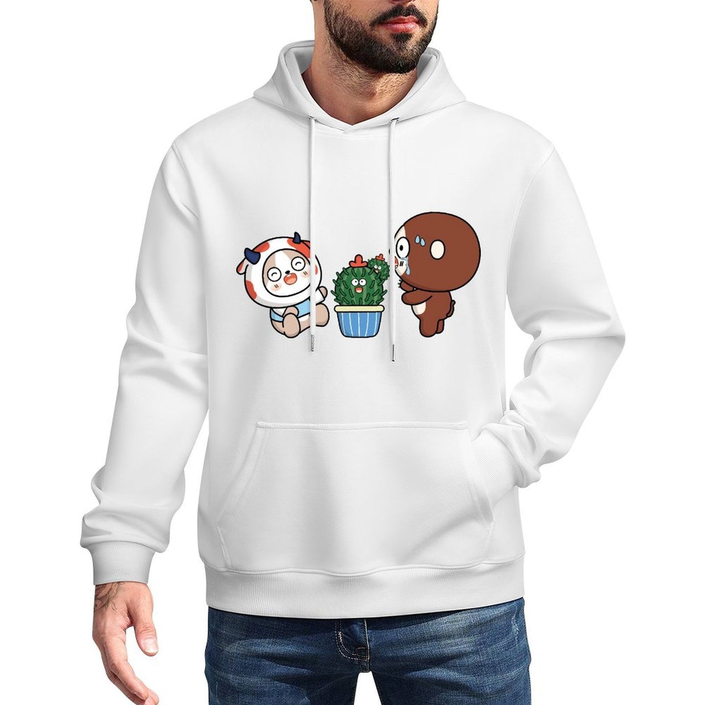 Easy-Care Vibrant Colors Front Graphic Hoodies