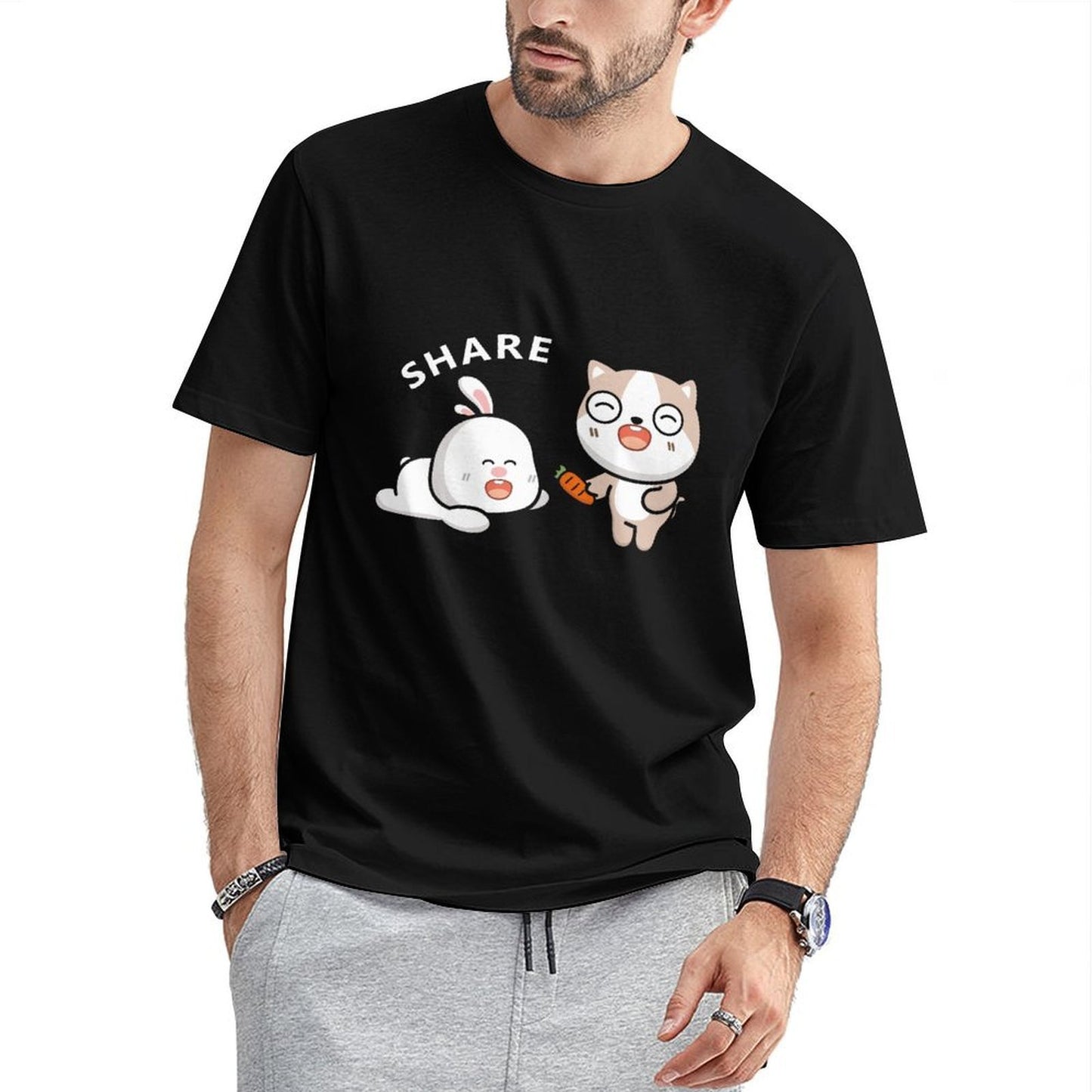 LooseFit Heat-Transferfront graphic T-shirt