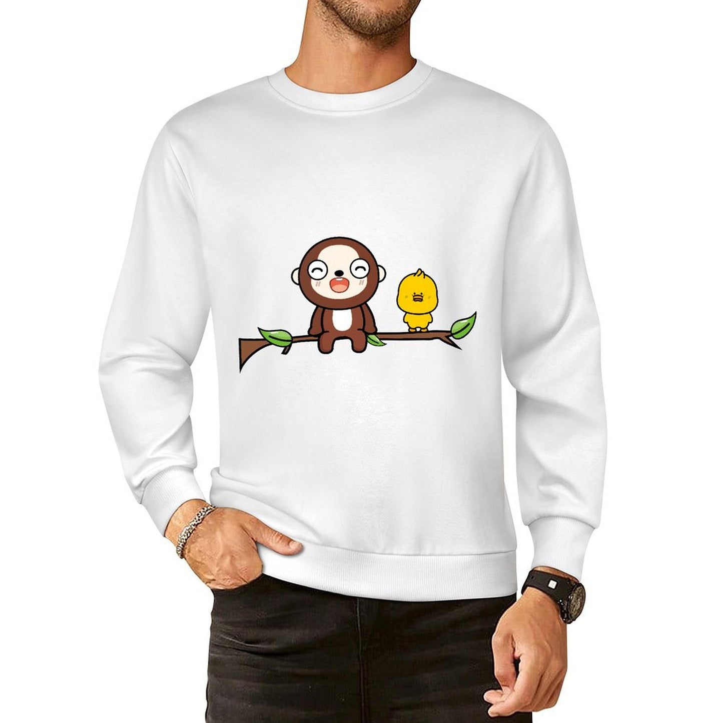 Front Patterned Long Sleeve TopOutdoor Original