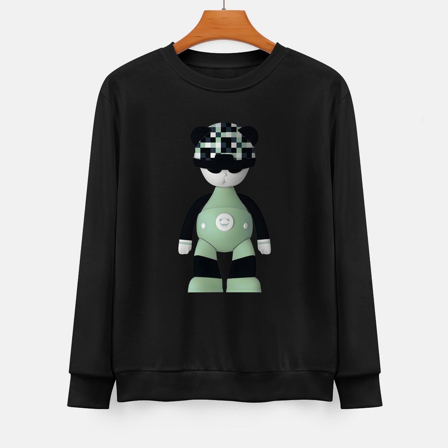 Long Sleeve With Front PatternCrewneck Casual