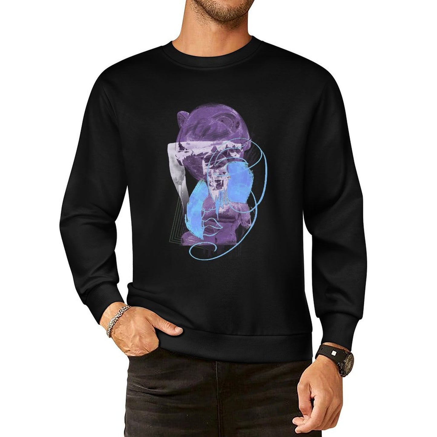 IPIB 250g Crew Neck Long Sleeve Sweatshirt Front GraphicCrew Neck Long Sleeve Sweatshirt6000019-4