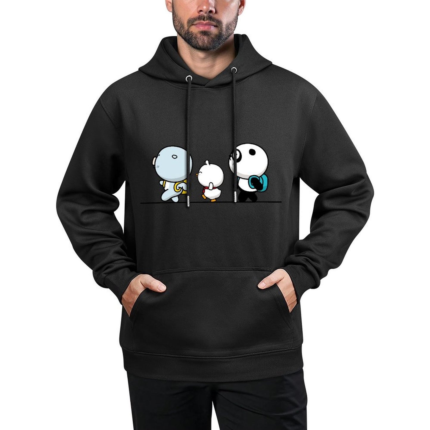IPBR 250g Hooded Pocket Sweatshirt Front GraphicMen's Hooded  Sweatshirt4001302