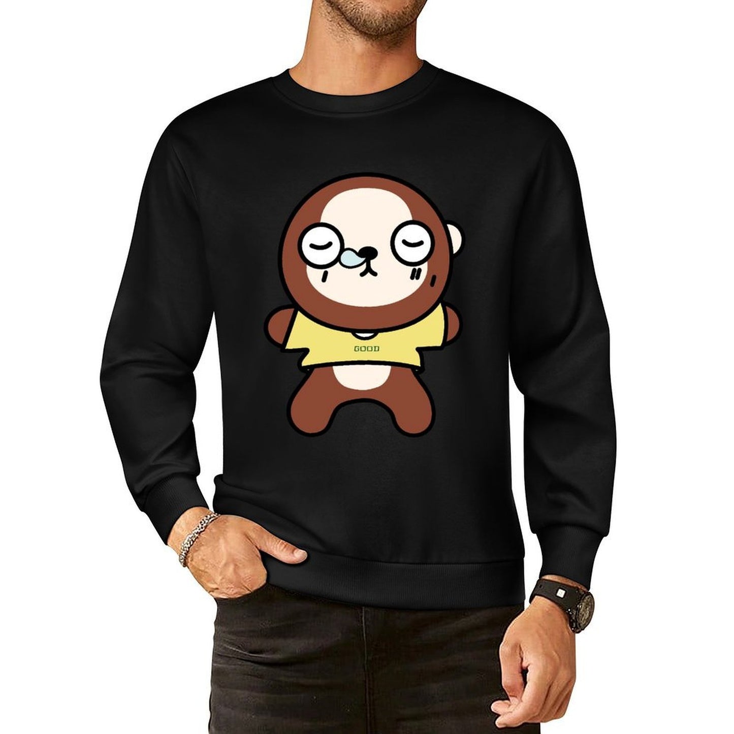 IPBR 250g Crew Neck Long Sleeve Sweatshirt Front GraphicCrew Neck Long Sleeve Sweatshirt4000742