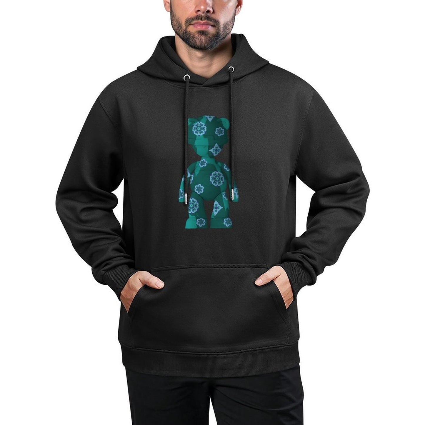 IPIB 250g Hooded Pocket Sweatshirt Front GraphicMen's Hooded  Sweatshirt6000104-1