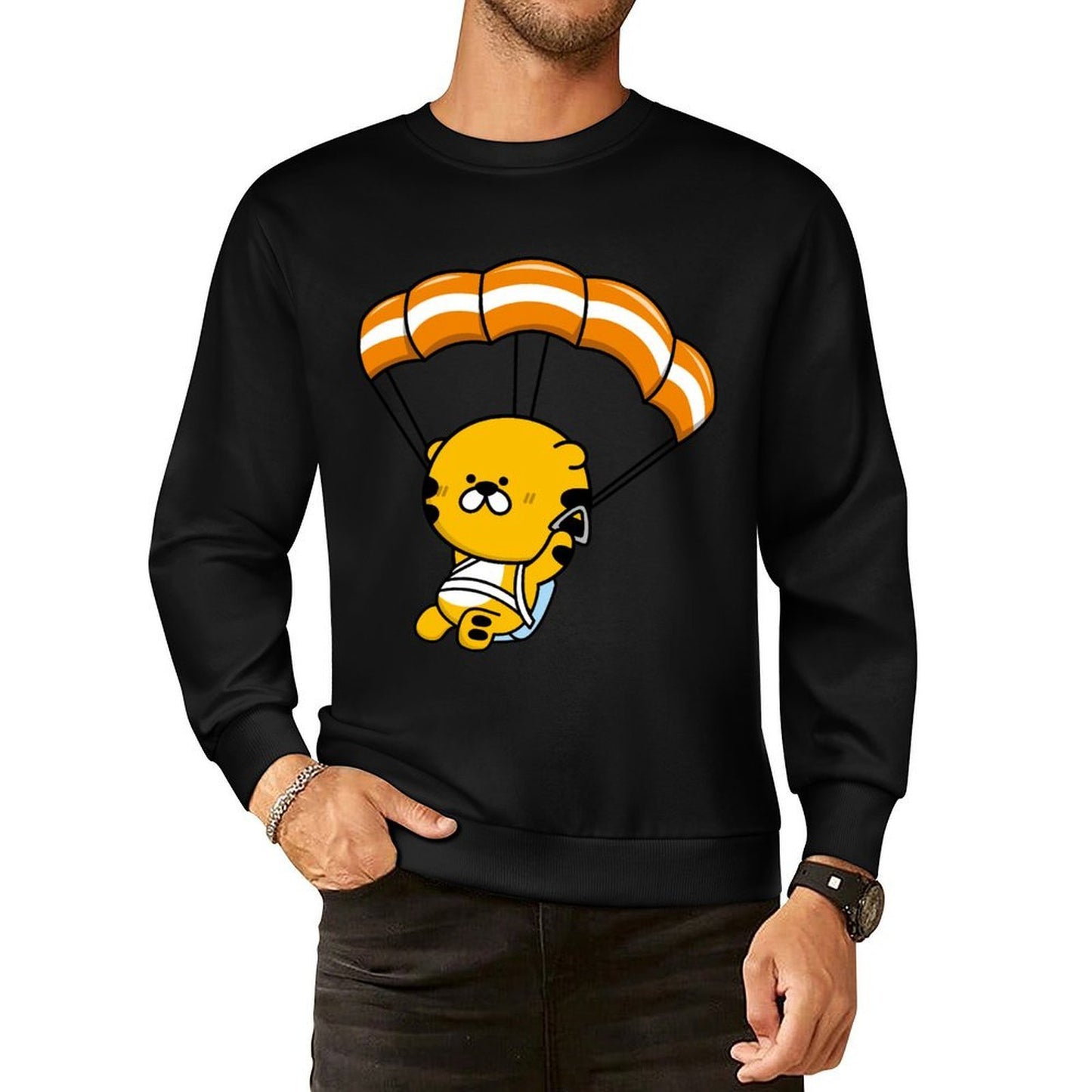 IPBR 250g Crew Neck Long Sleeve Sweatshirt Front GraphicCrew Neck Long Sleeve Sweatshirt4000016