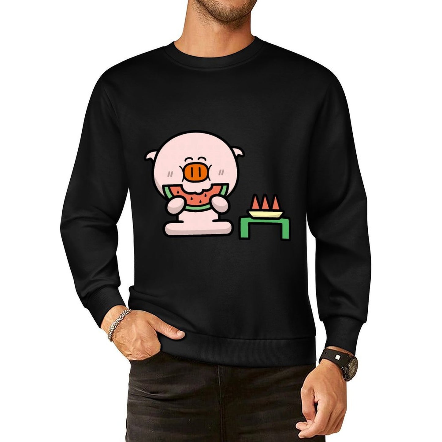 IPBR 250g Crew Neck Long Sleeve Sweatshirt Front GraphicCrew Neck Long Sleeve Sweatshirt4000058